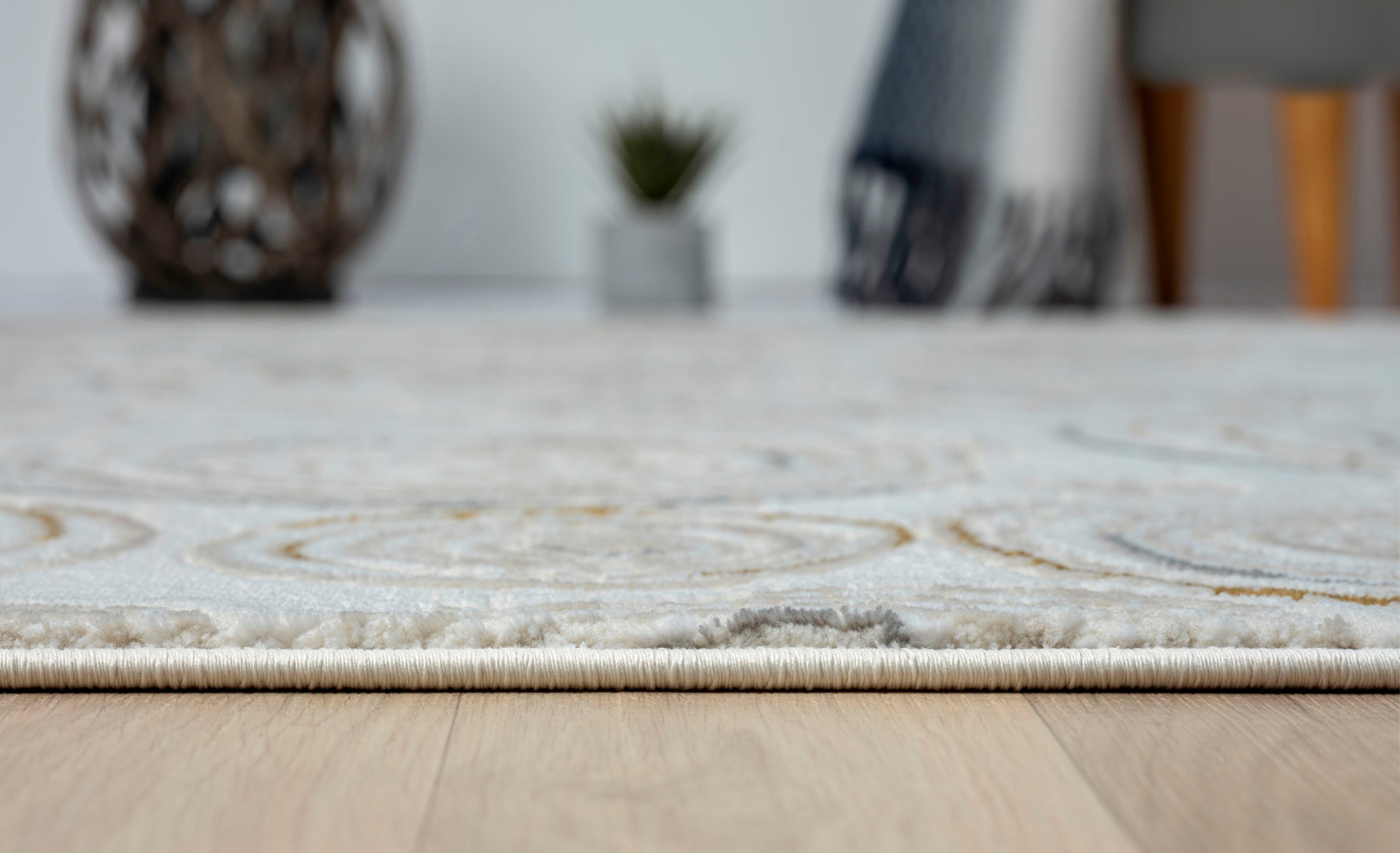 Myflair Möbel & Accessoires Vloerkleed Mijn Stijl, MAGAZIJNOPRUIMING! Kortpolig, Scandi-ontwerp, bijzonder zacht door microvezel, met franjes