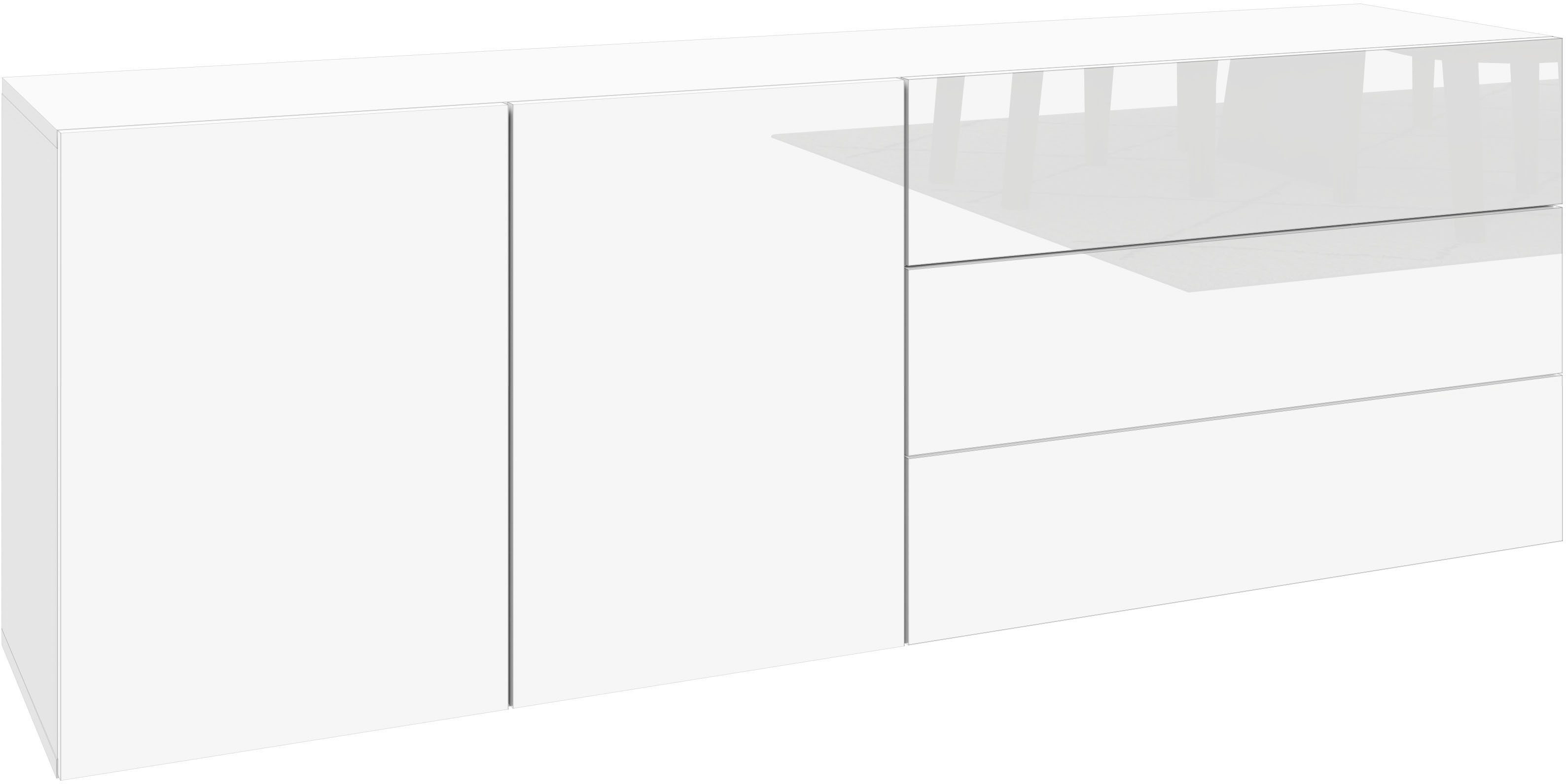 borchardt Möbel Dressoir Sophia Breedte 152 cm, staand en hangend te monteren