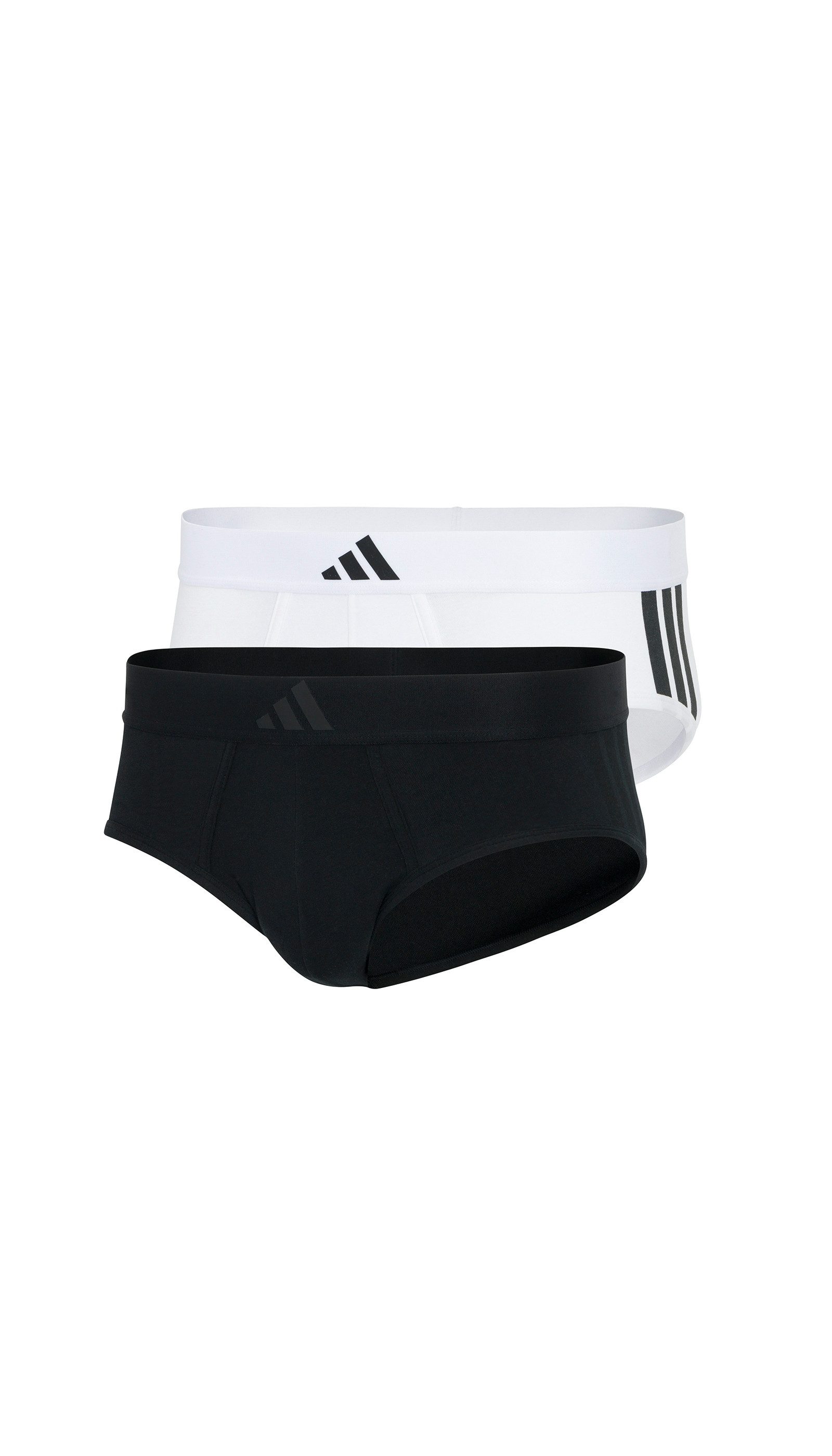 adidas Sportswear Slip Active Flex Cotton 3 Strepen (Set van 2) heren slips maat L zwart