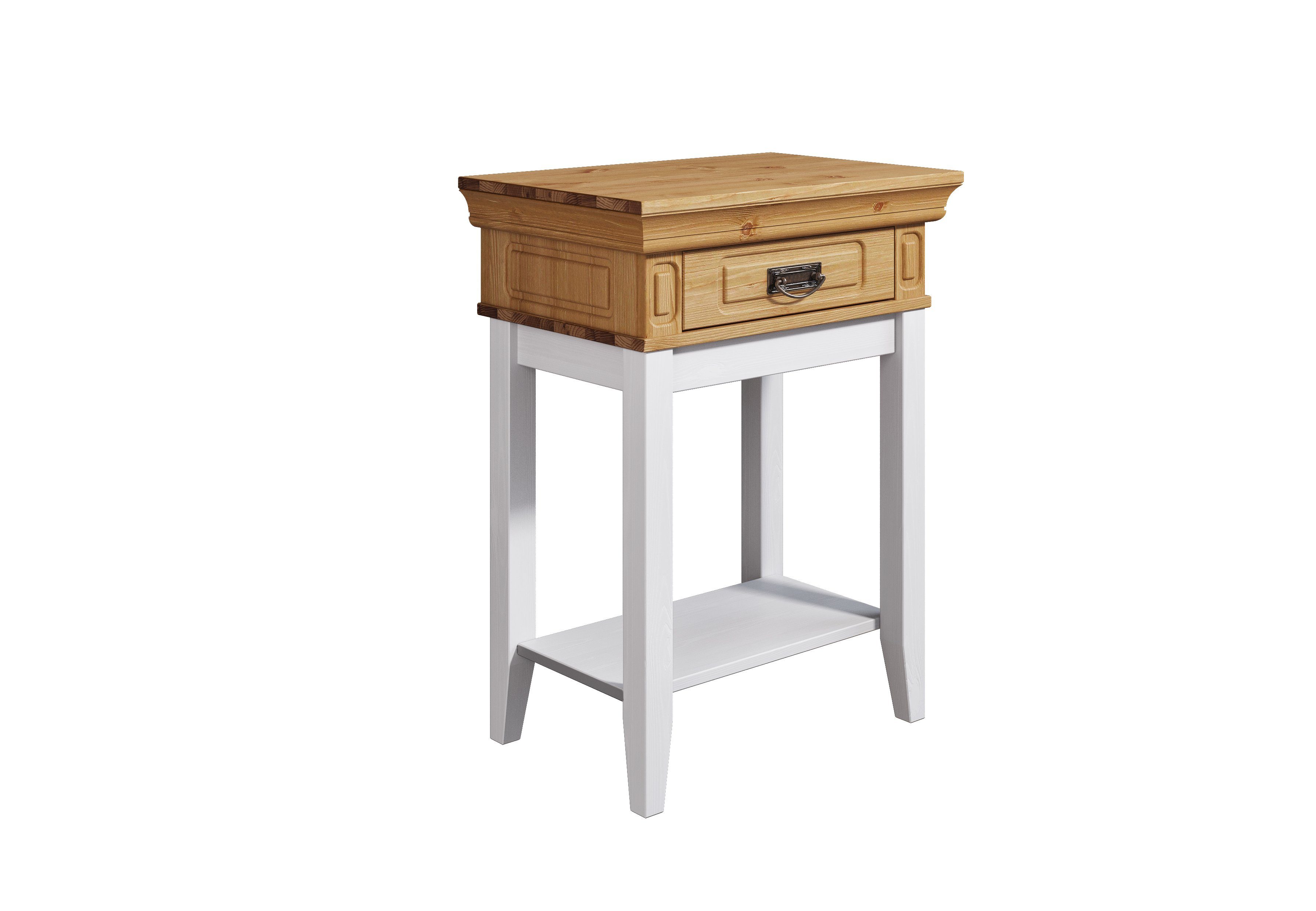 Home affaire Sidetable Vinales Van massief grenen, met freeswerk