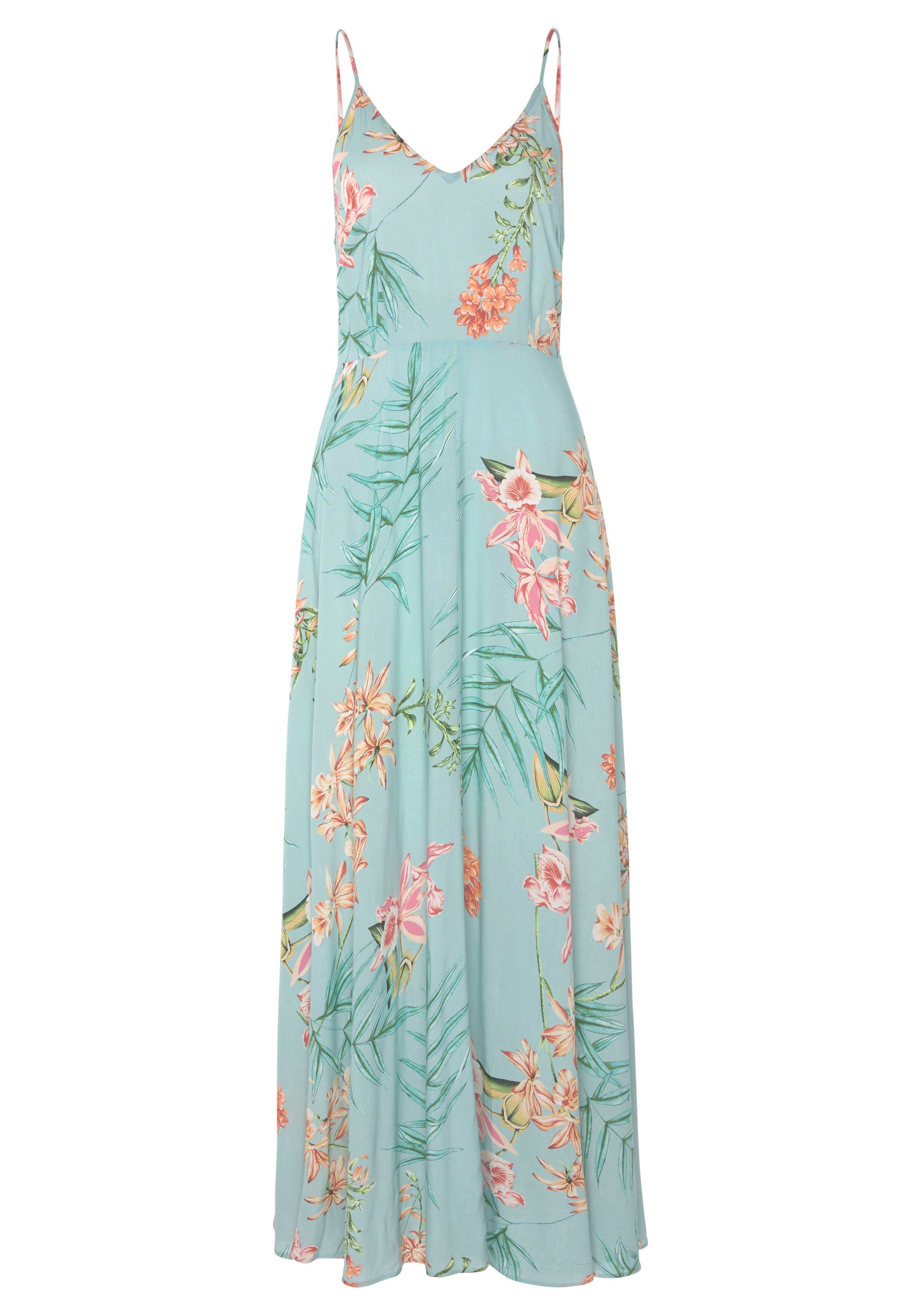 Lascana Maxi-jurk van geweven viscose, cut-outs op de rug, zomerjurk