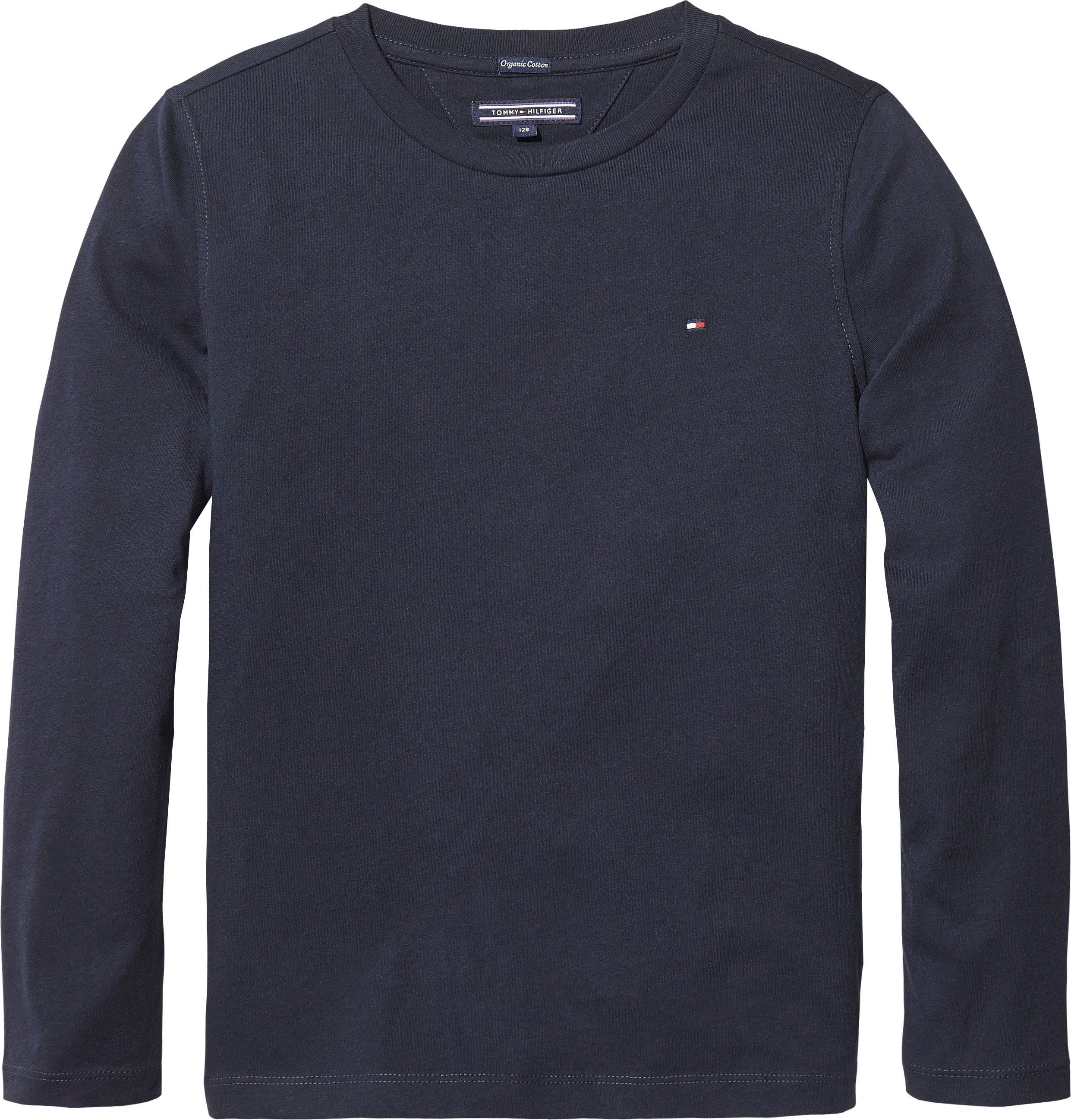 Tommy Hilfiger Shirt met lange mouwen BOYS BASIC CN KNIT L/S Kinderen Kids Junior MiniMe, voor jongens