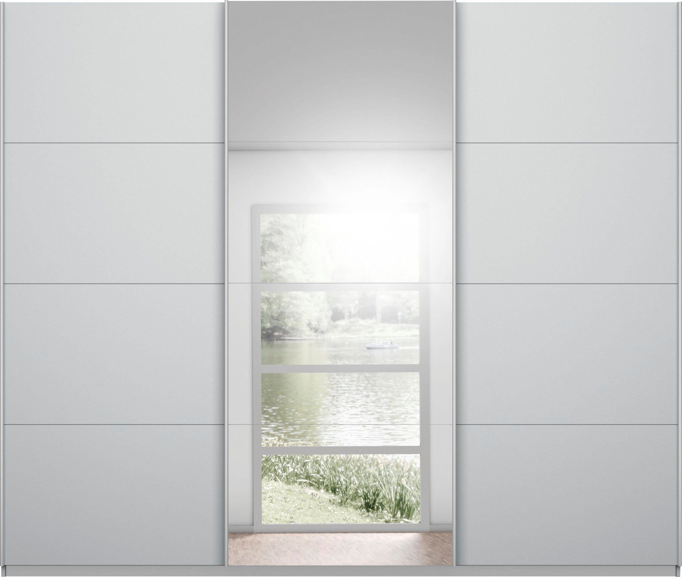 rauch Zweefdeurkast Kledingkast TOMA incl. rek inzet en extra legplanken made in germany