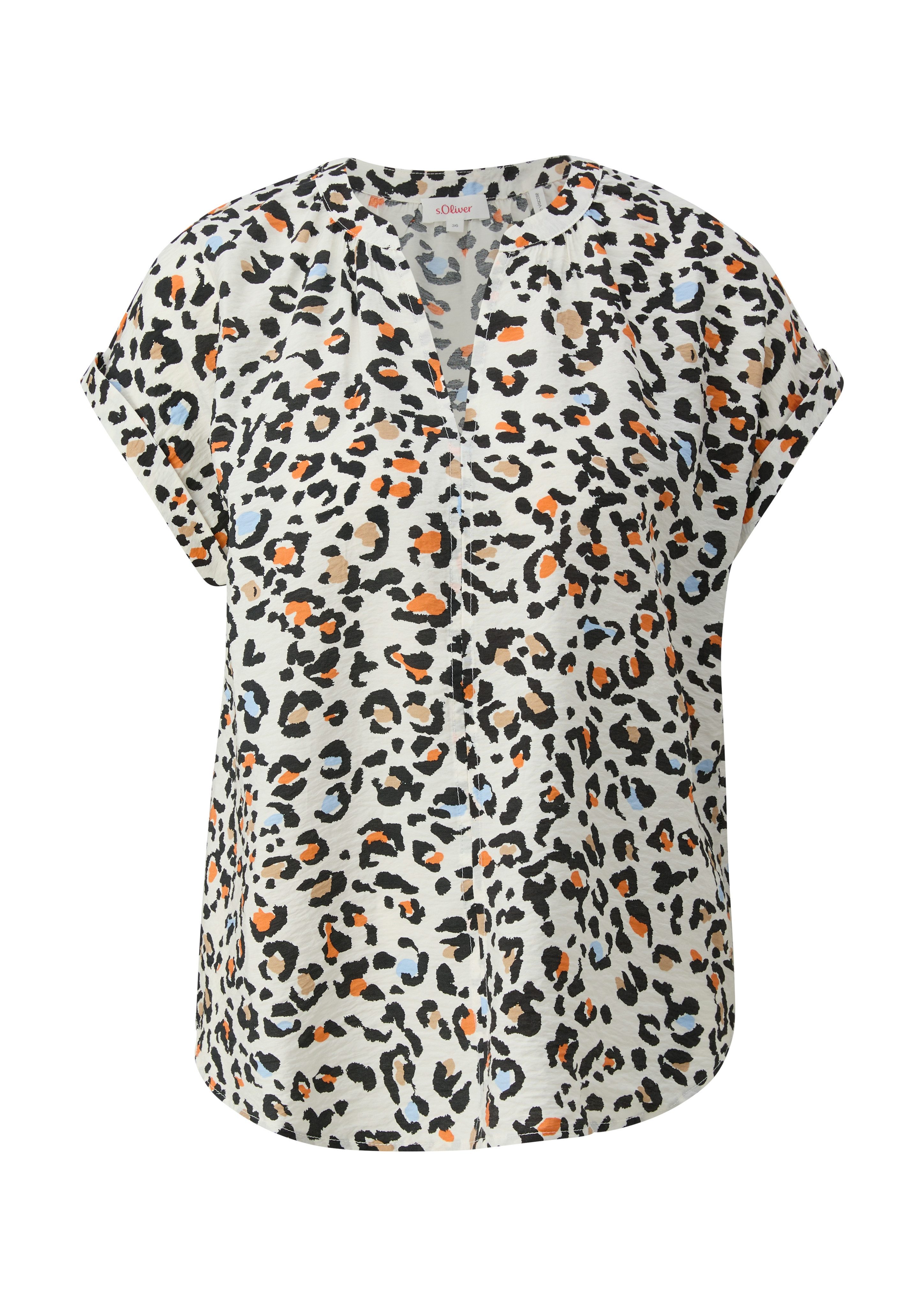 s.Oliver Gedessineerde blouse gemaakt van viscose