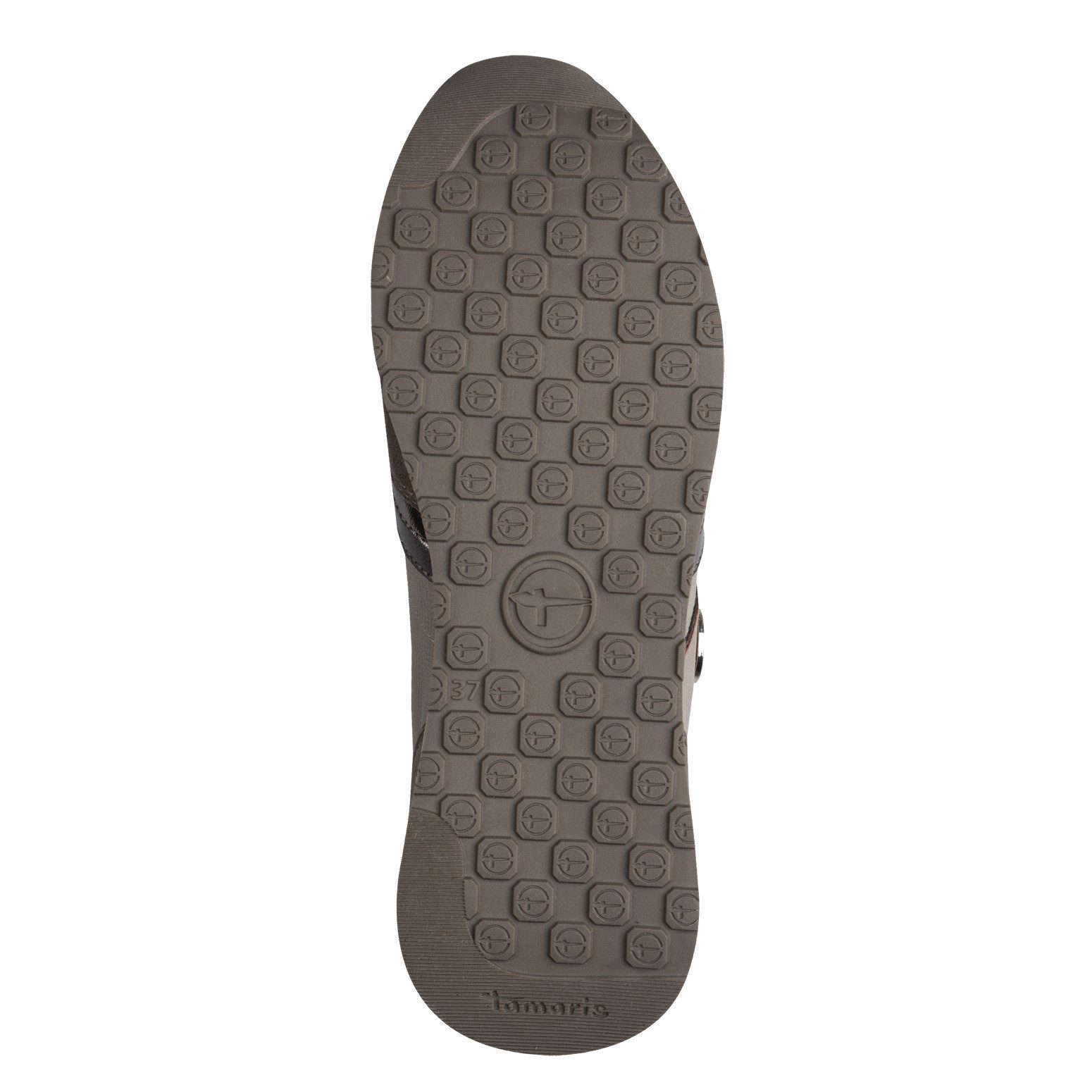 Tamaris Sneakers met sleehak vrijetijdsschoen, lage schoen, veterschoen met contrastafwerkingen