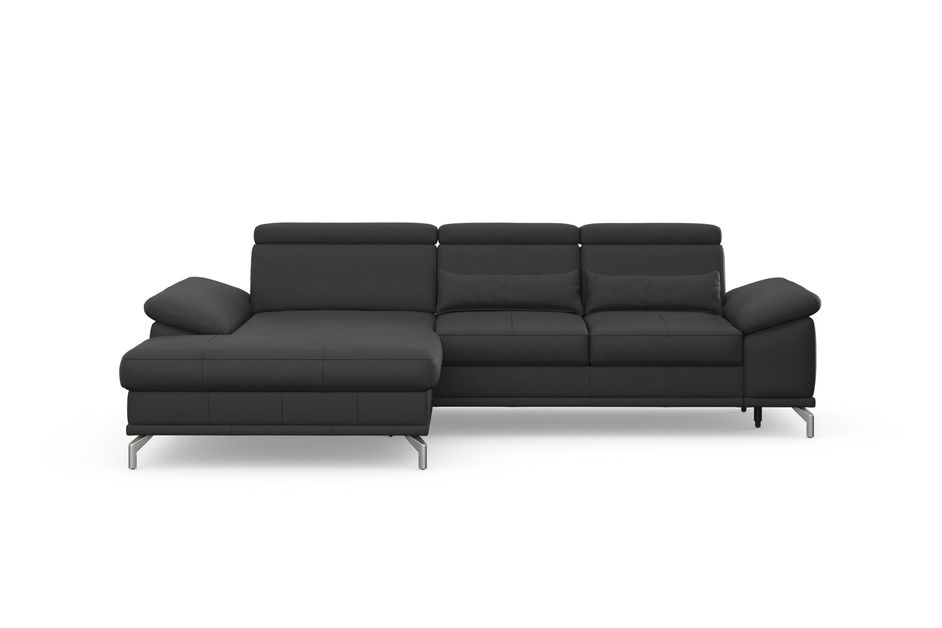 sit&more Hoekbank Cabrio L-vorm, met zitdiepteverstelling, arm- en hoofdsteunverstelling