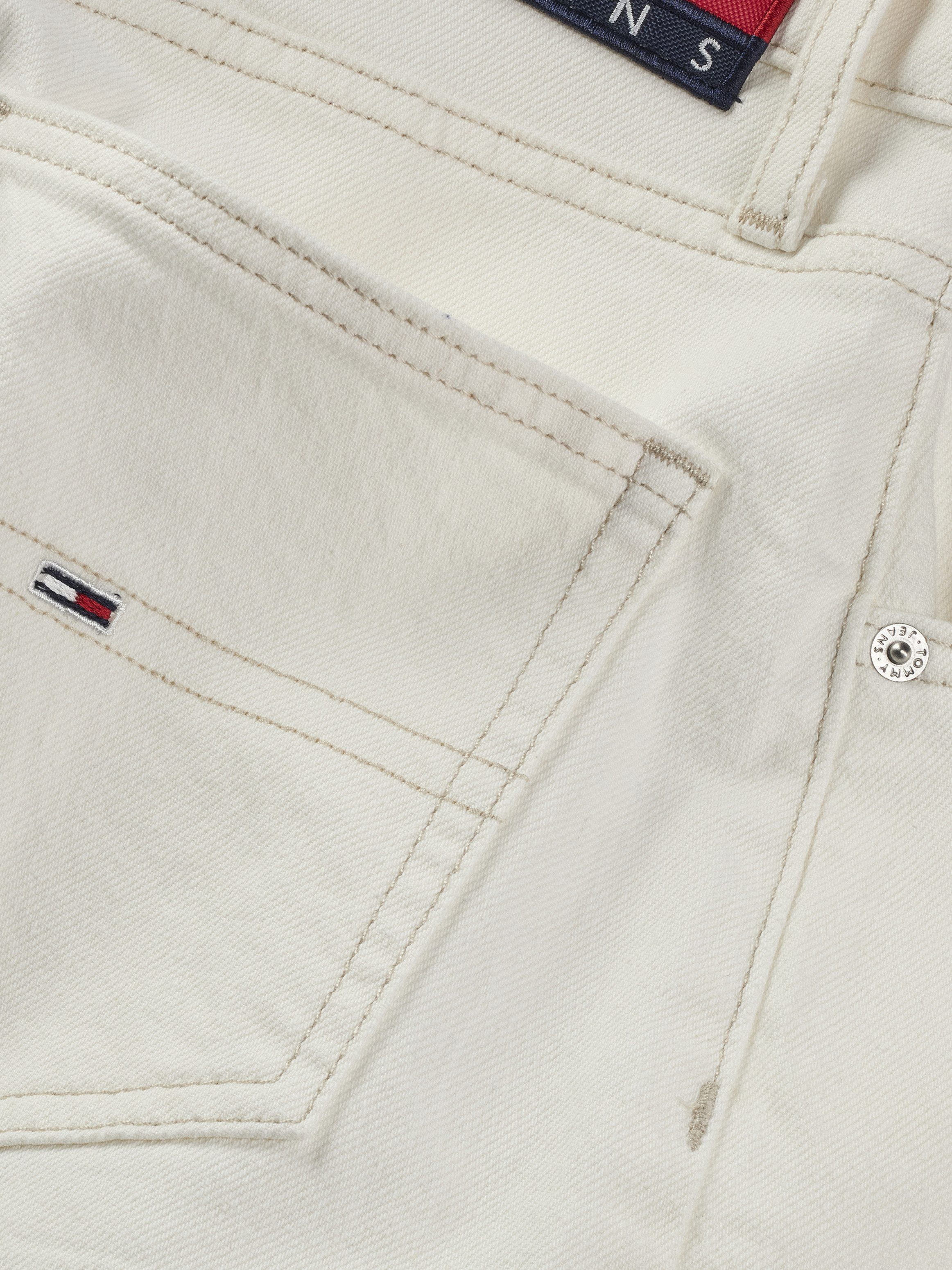 TOMMY JEANS Mom jeans High waist - Mom-Jeans Tapered met logo-borduurwerk, in enkelvrije lengte