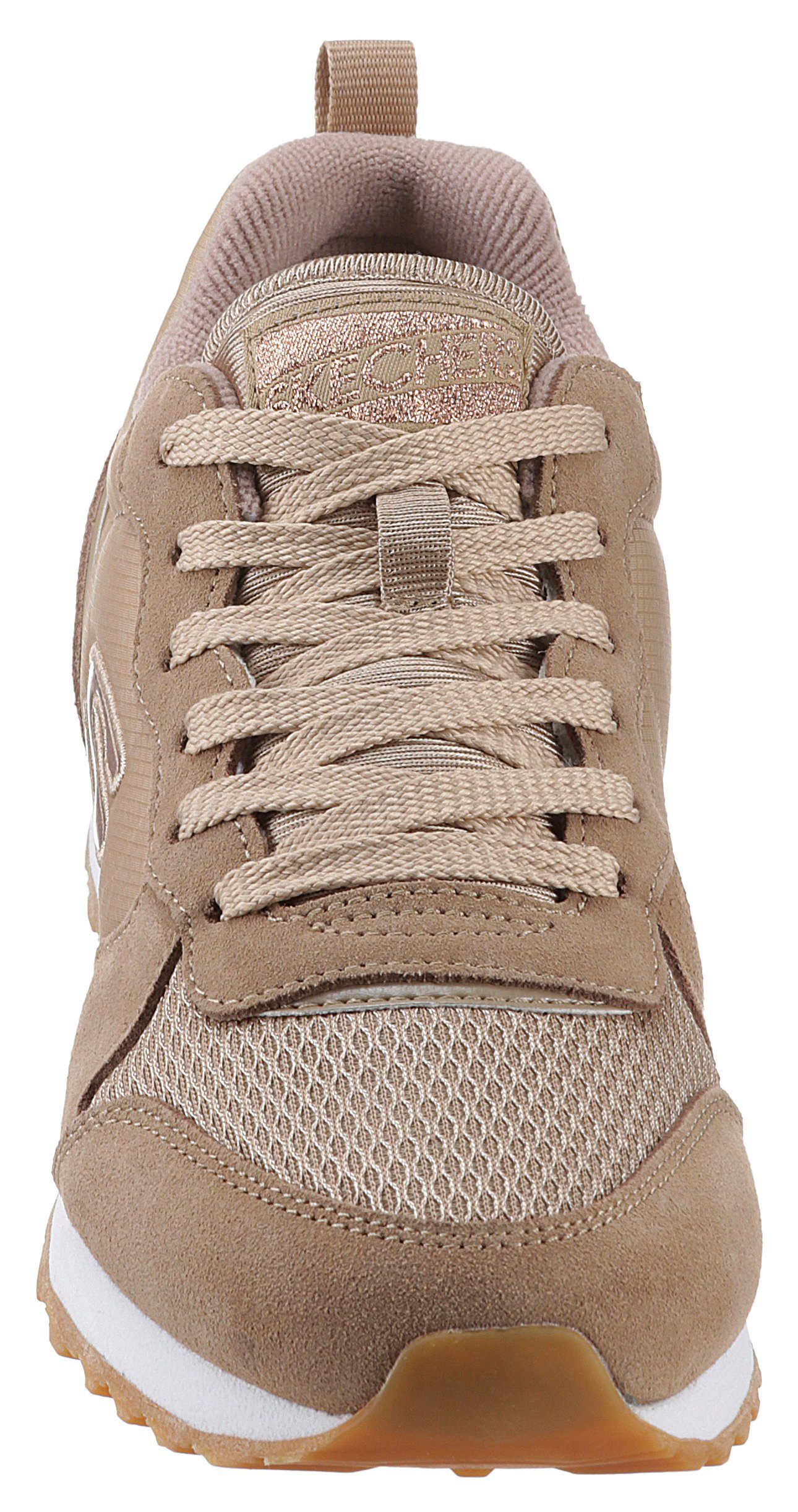 Skechers Sneakers OG 85 - GOLDN GURL Veterschoen, originele retro-jogginschoen met Air-Cooled Memory Foam®