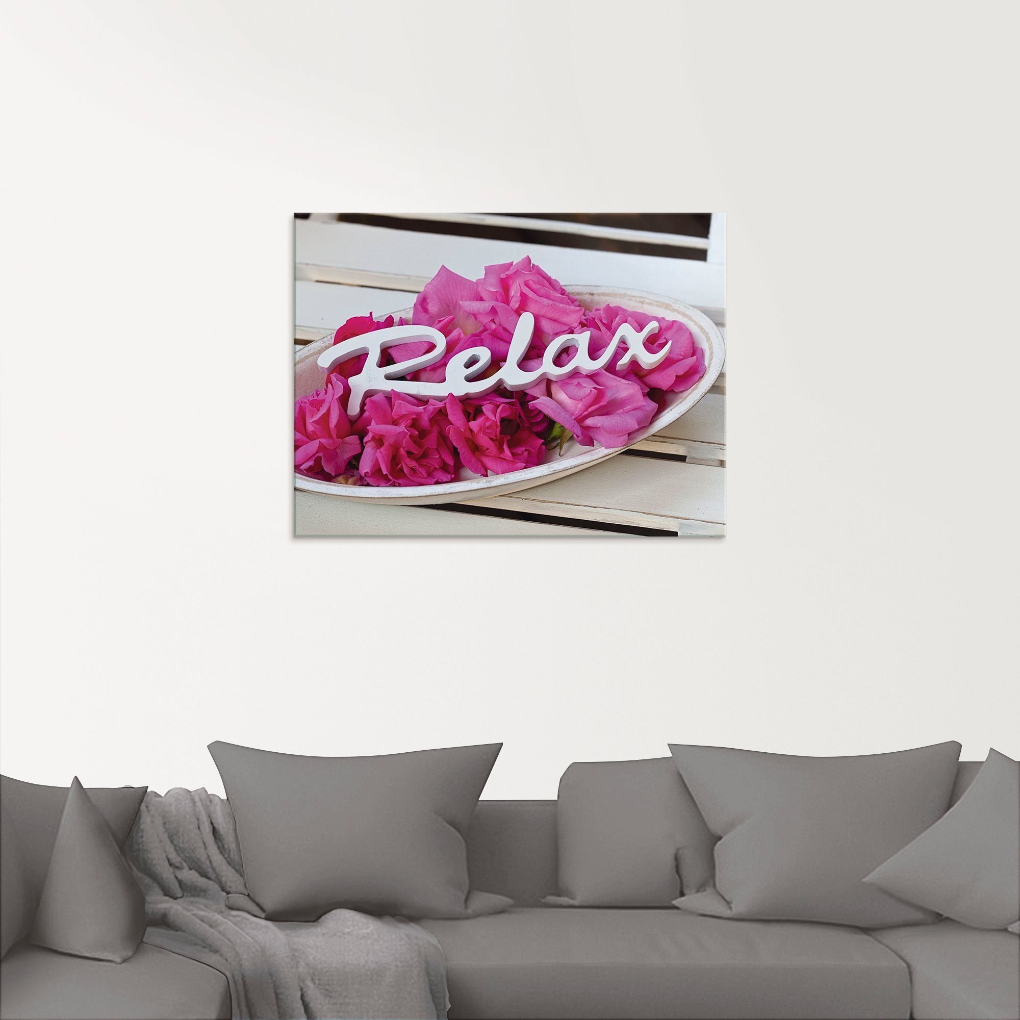 Artland Print op glas Relax in verschillende maten