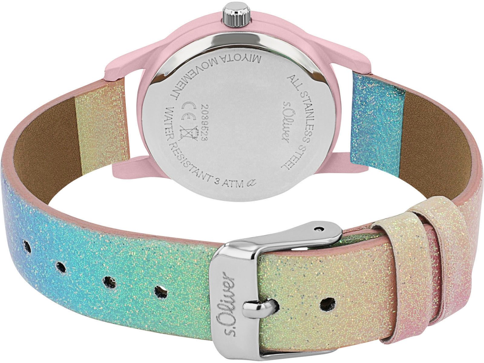 s.Oliver Kwartshorloge Polshorloge, kinderhorloge, meisjeshorloge, sterren, ideaal ook als cadeau