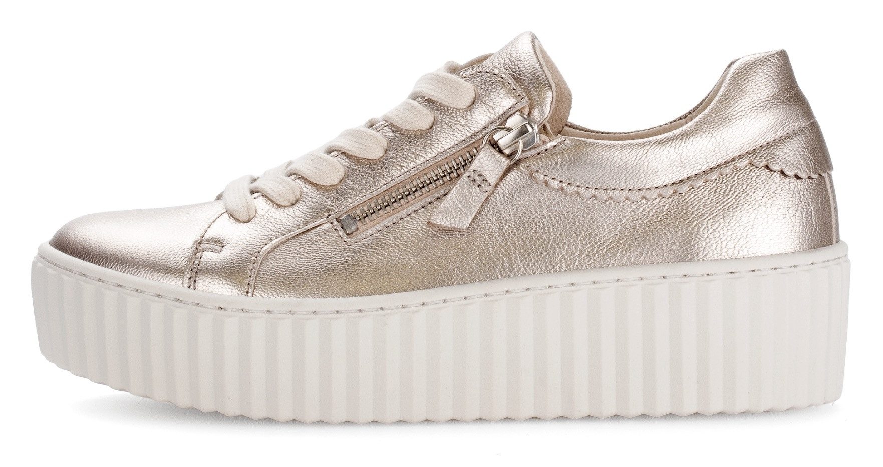Gabor Plateausneakers , vrijetijdsschoen, lage schoen, veterschoen met best fitting-uitrusting