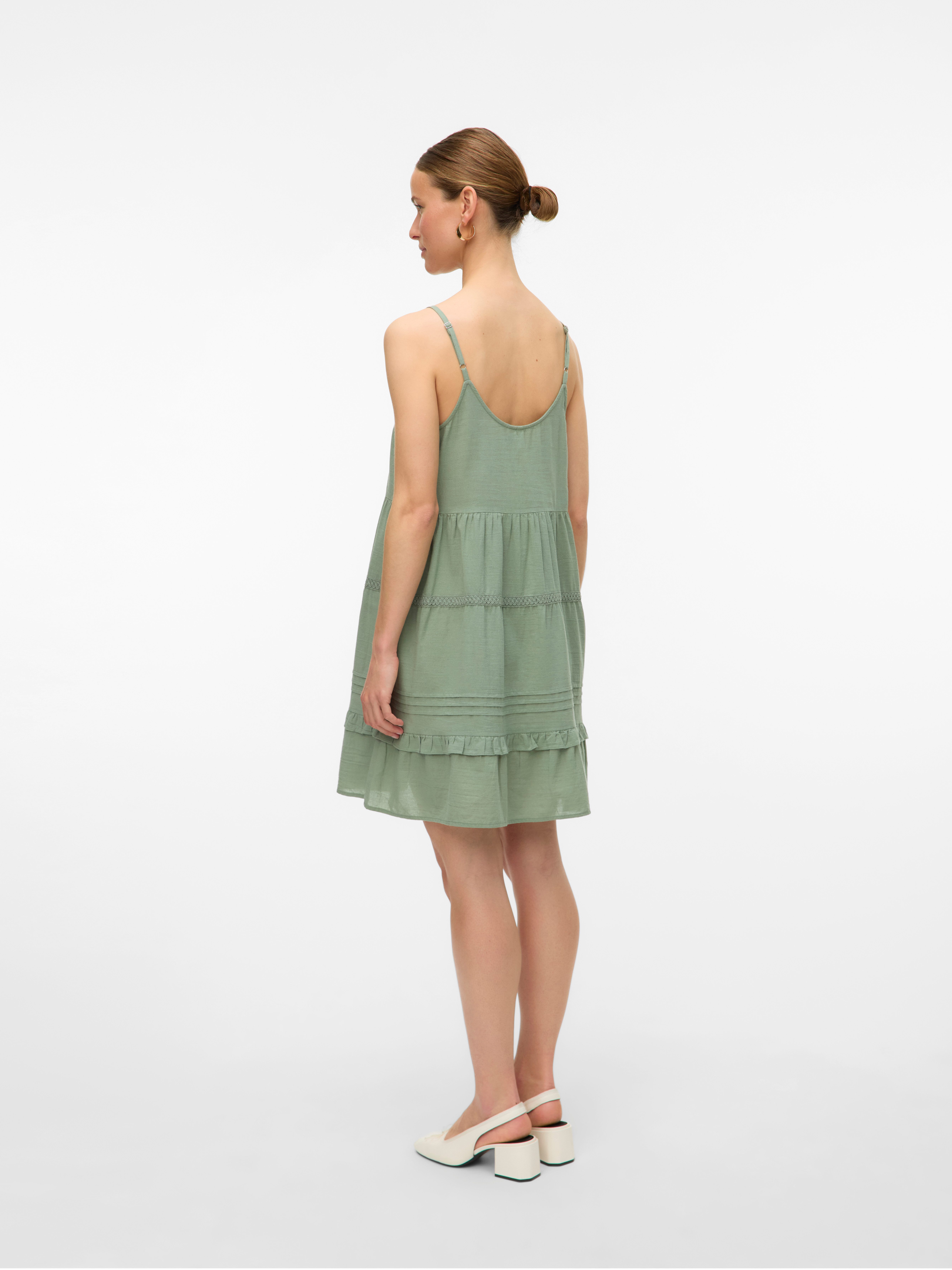 Vero Moda Jurk met bandjes VMPRETTY SHORT SINGLET DRESS WVN GA NOOS