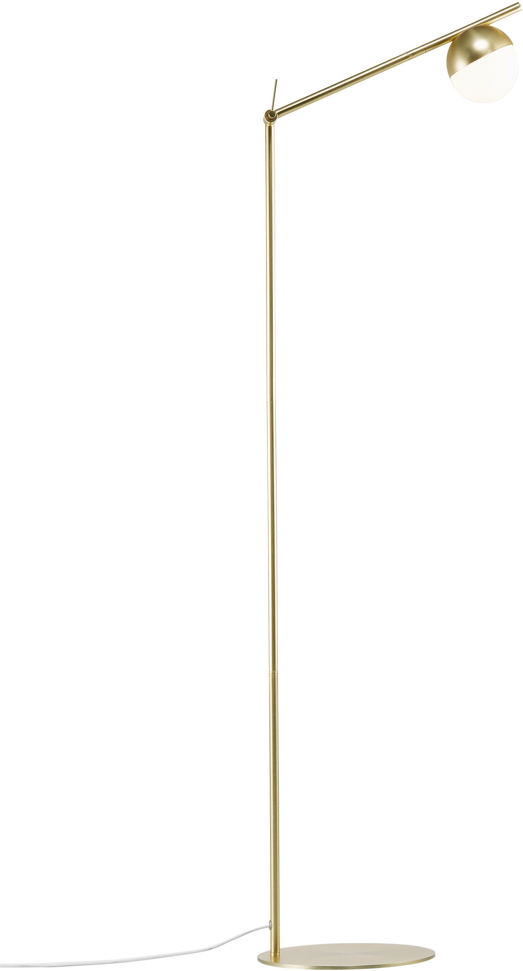 Nordlux Staande lamp CONTINA Textiel kabel, met de mond geblazen opaal glas