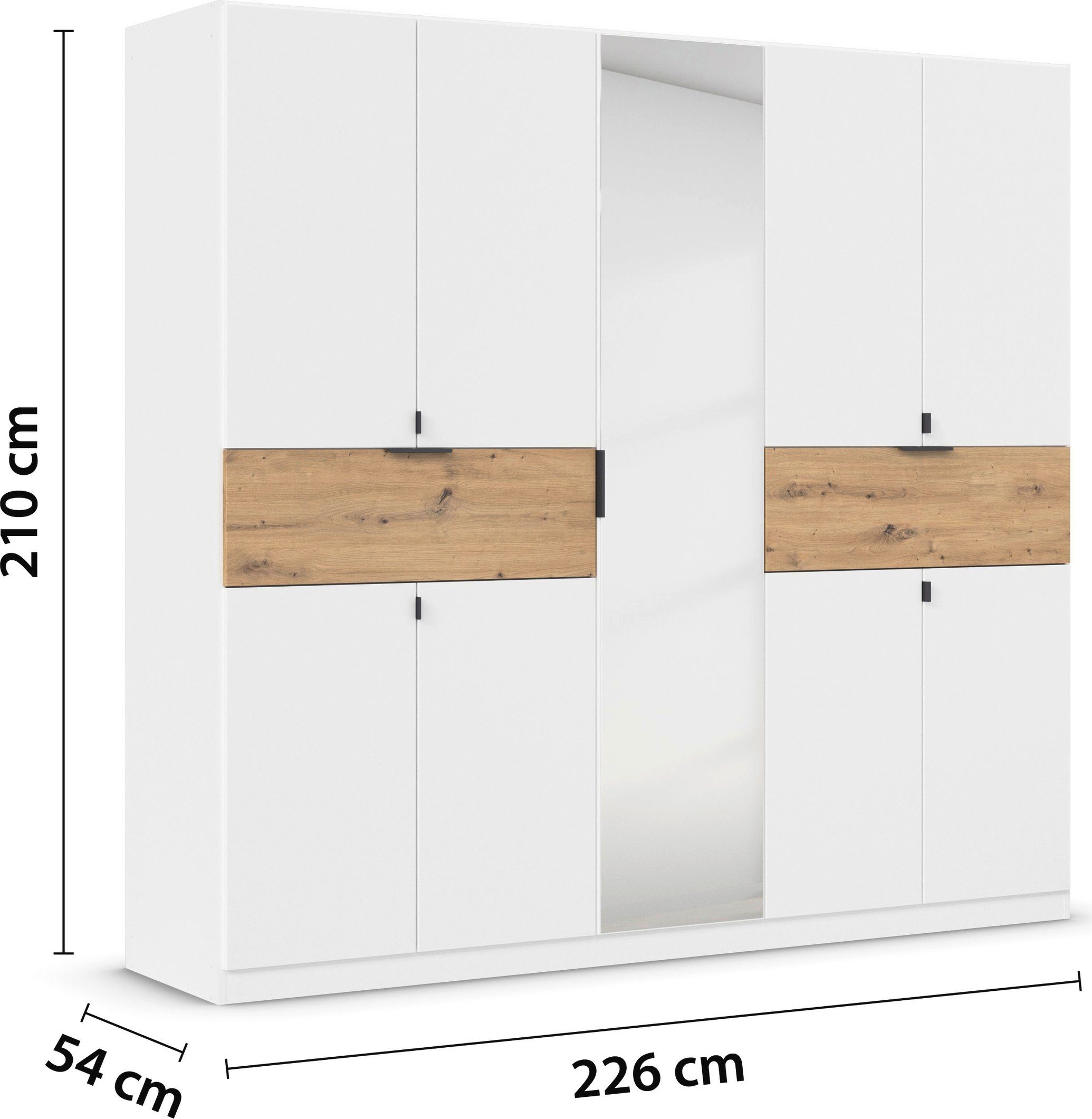 rauch Draaideurkast Kledingkast kast garderobe waskast TICAO met 2 ruime lades, veel opbergruimte made in germany