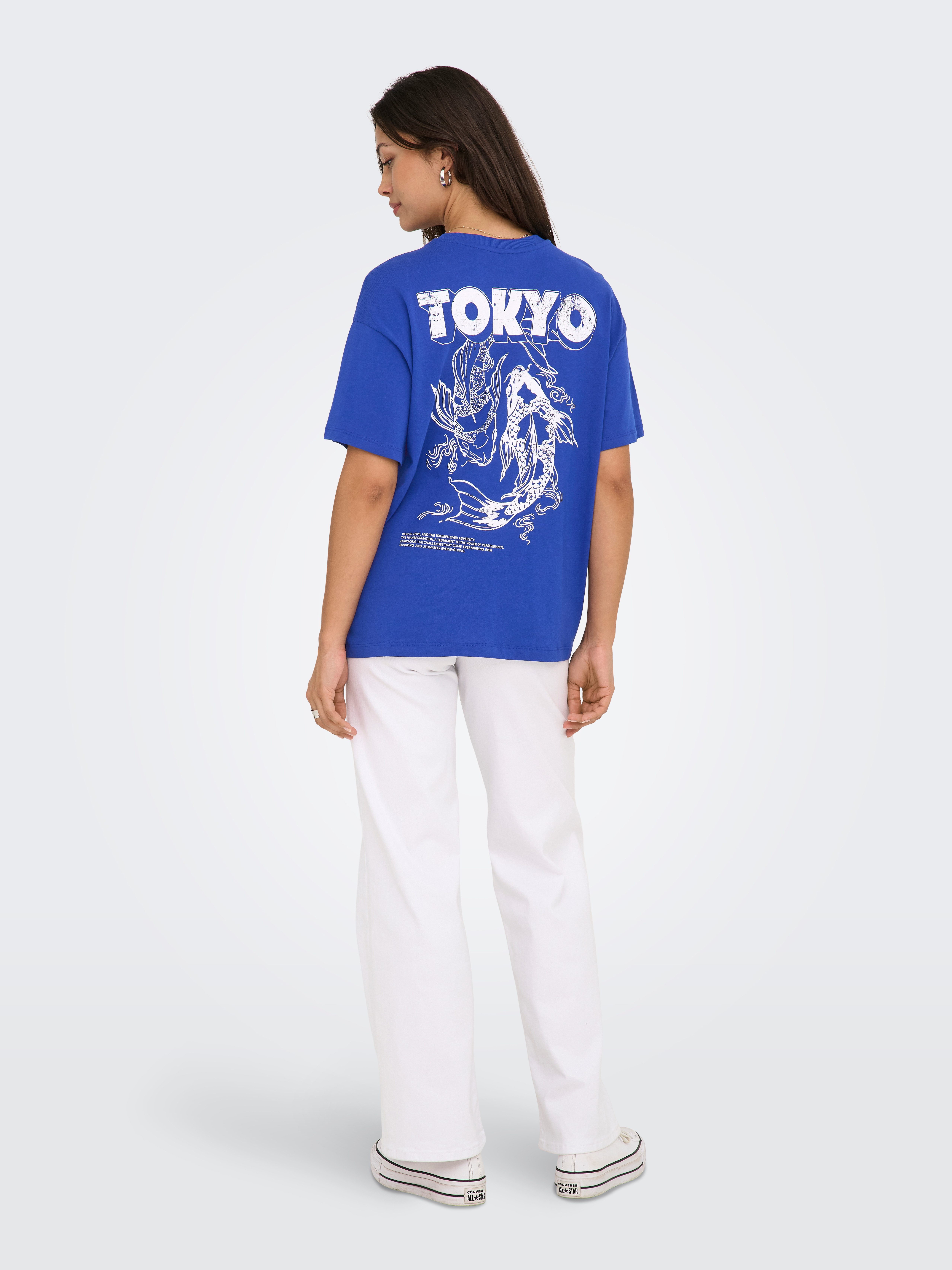 Only Shirt met korte mouwen ONLVIVVI LIFE S/S LOVELY TOP JRS