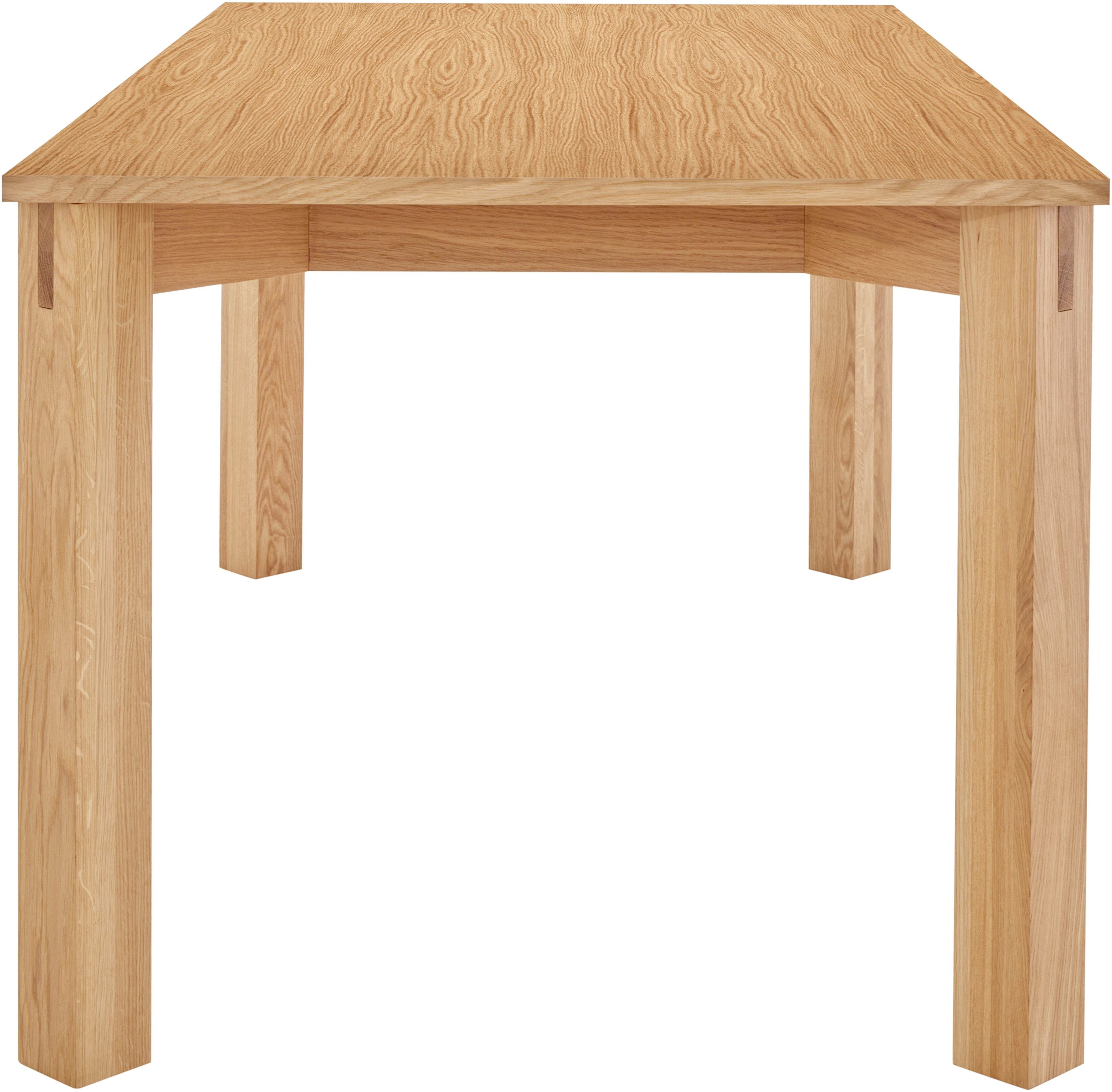 LeGer Home by Lena Gercke Eettafel Chelsea Eikenfineer, verschillende breedten, robuuste poten van massief eiken