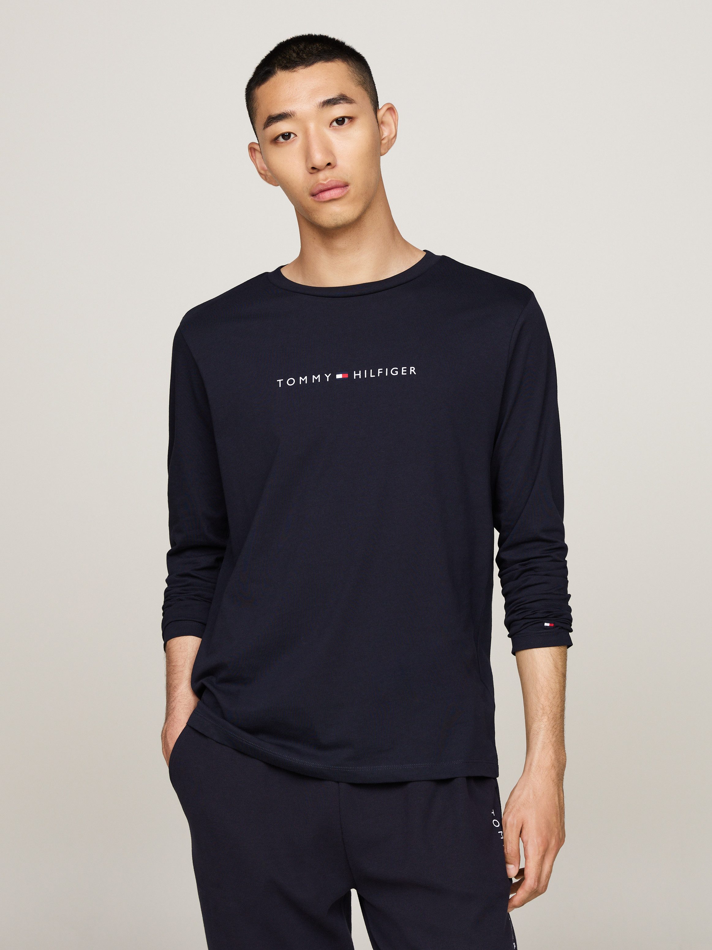 Tommy Hilfiger Underwear Shirt met lange mouwen LS TEE met logo-opschrift