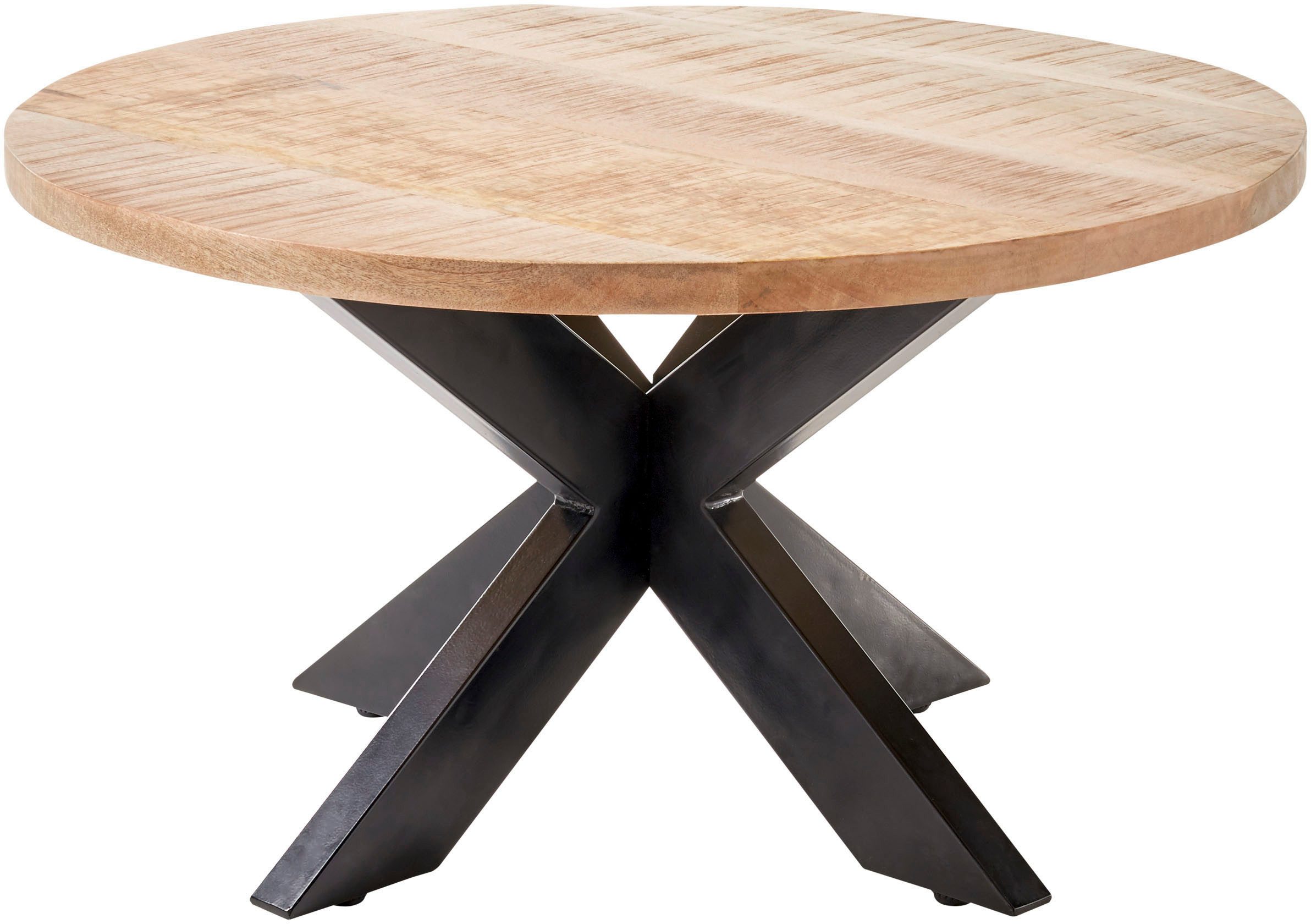 Stolkom Salontafel Ace rond, tafel in massief mango