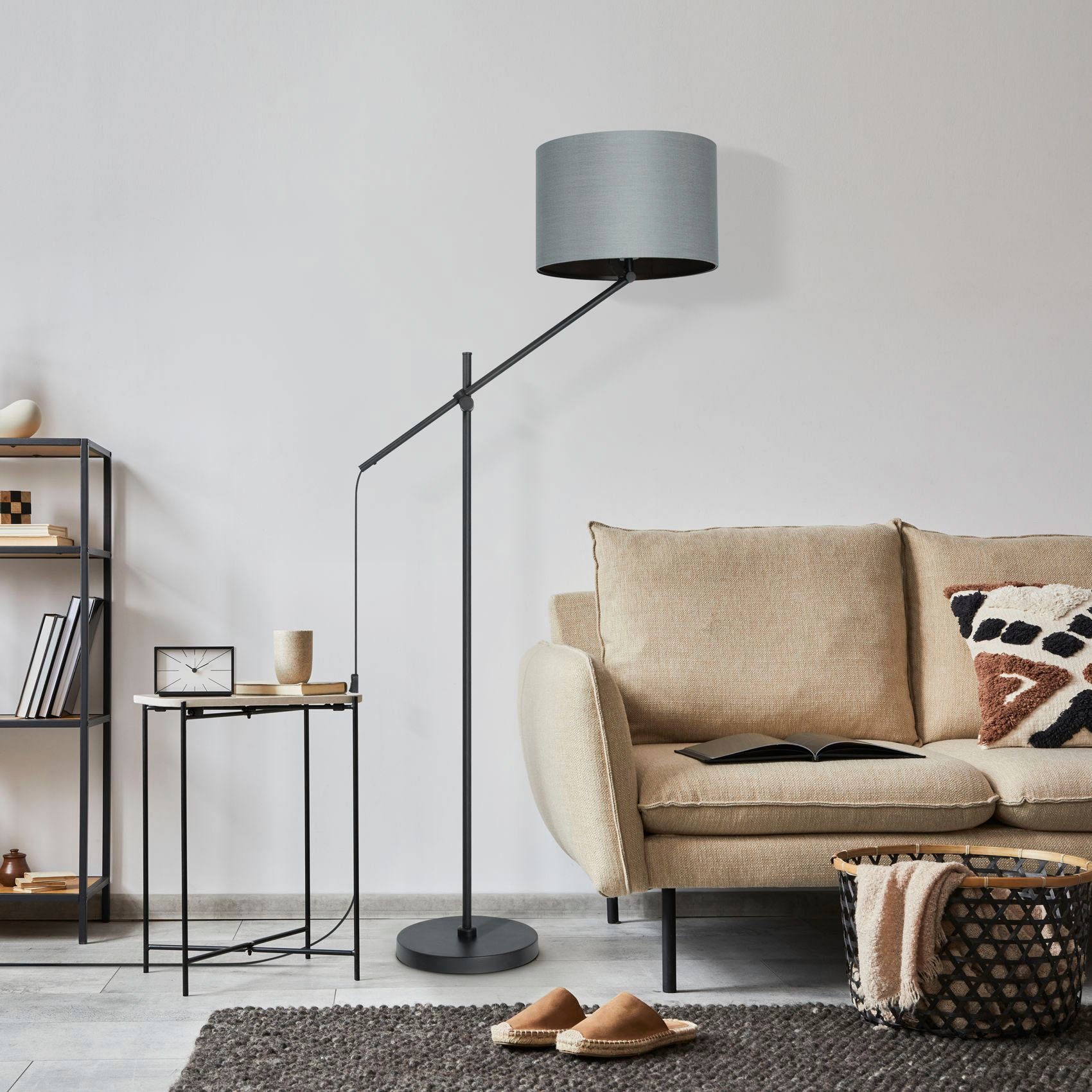 Paco Home Staande lamp Tom met compatibele dimmer en lichtbron