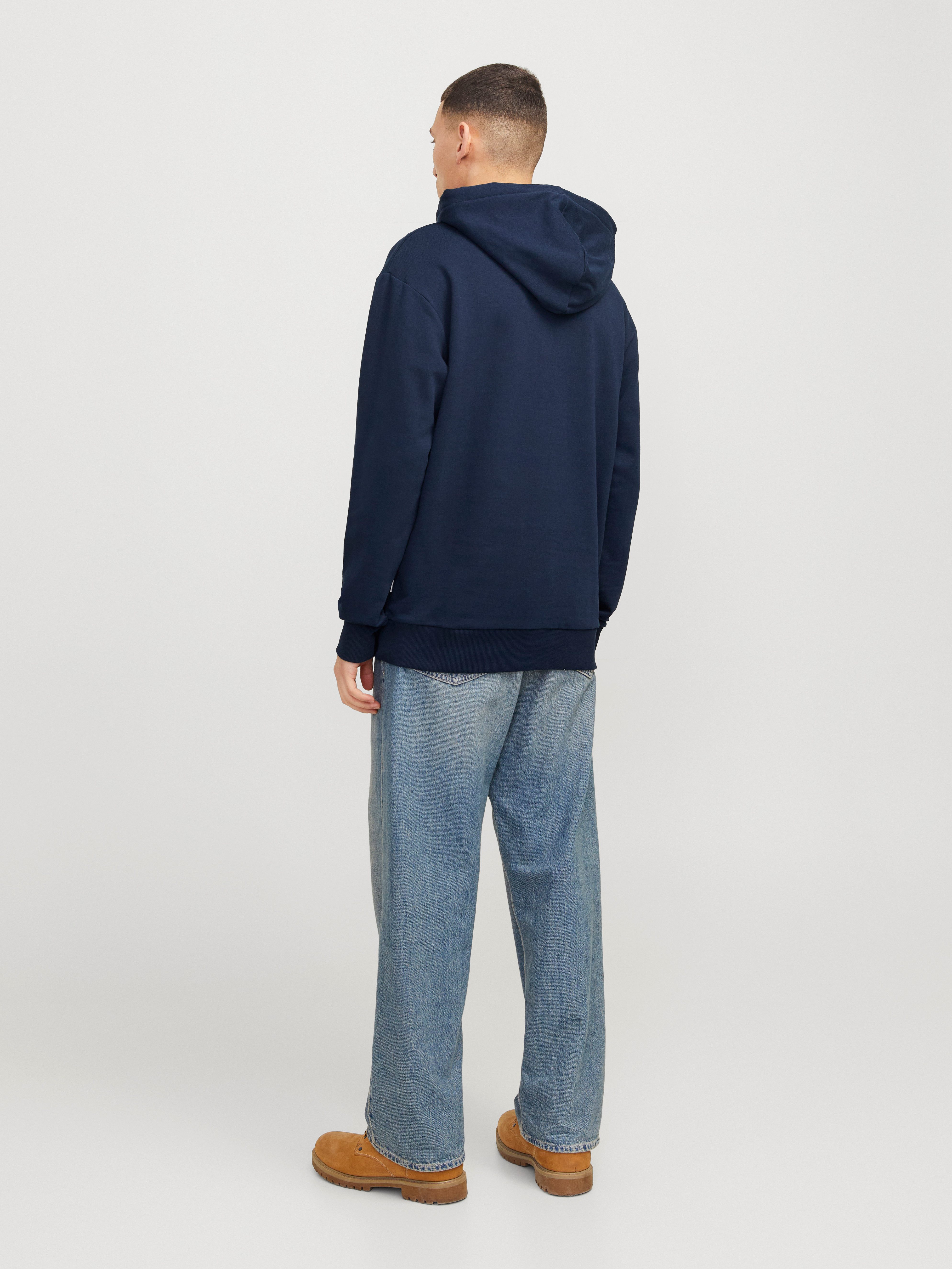 Jack & Jones Hoodie JJEBRYAN CORP LOGO SWEAT HOOD NOOS