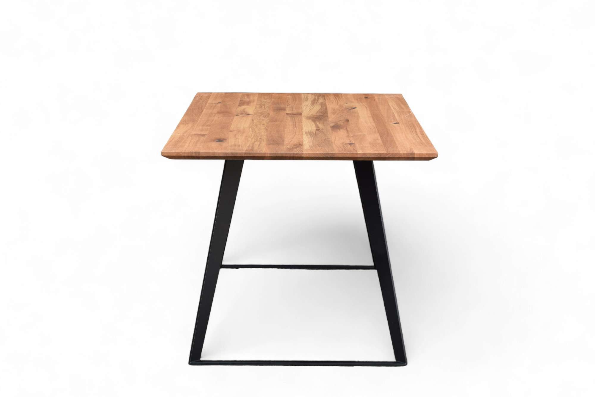 Home affaire Eettafel Talwiese keukentafel, U-vorm metalen frame, massief gewild eikenhout, geolied