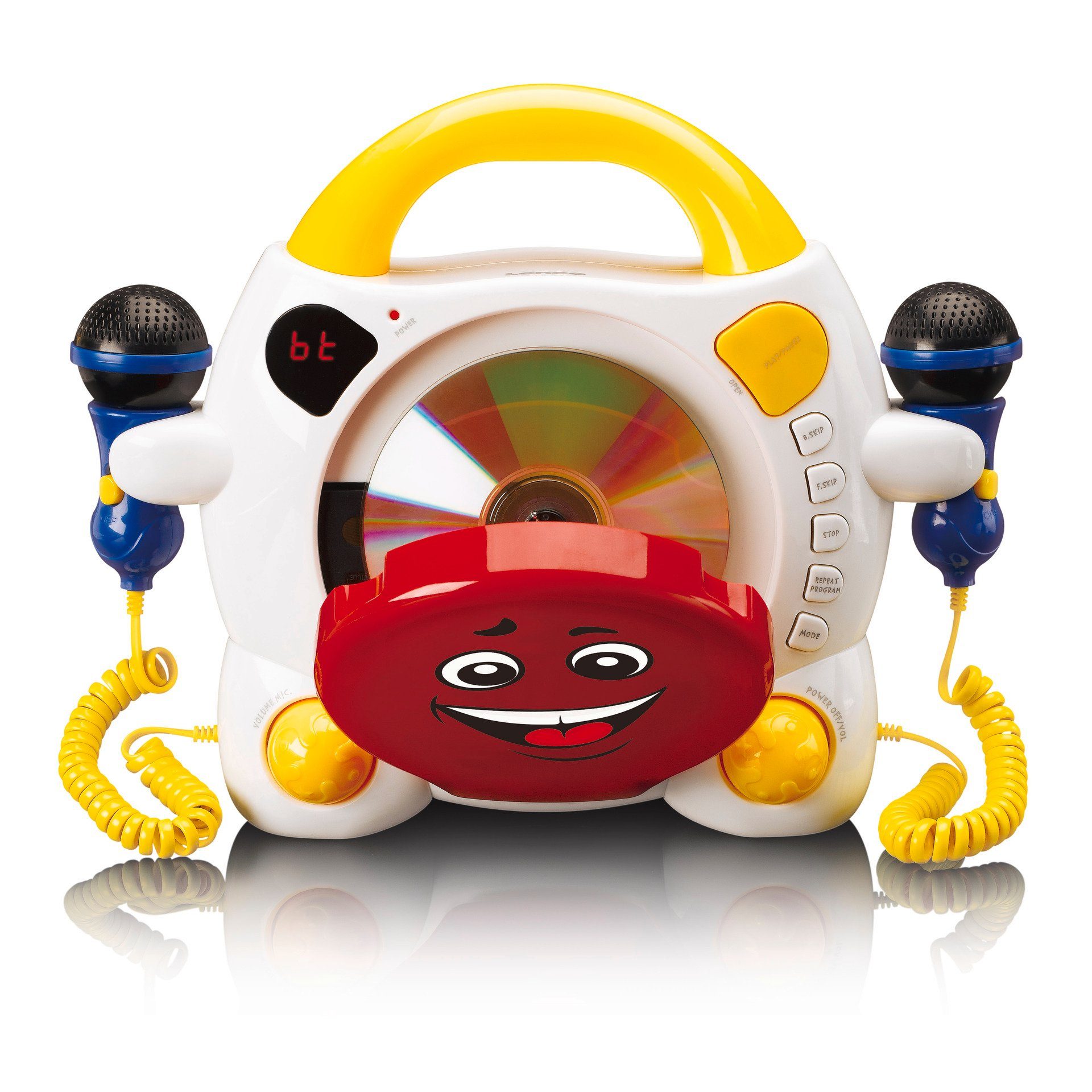 Lenco Cd-speler KCD-011KIDS Draagbare Karaoke CD-Player met bluetooth voor kinderen