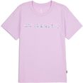 converse t-shirt floral logo graphic tee roze