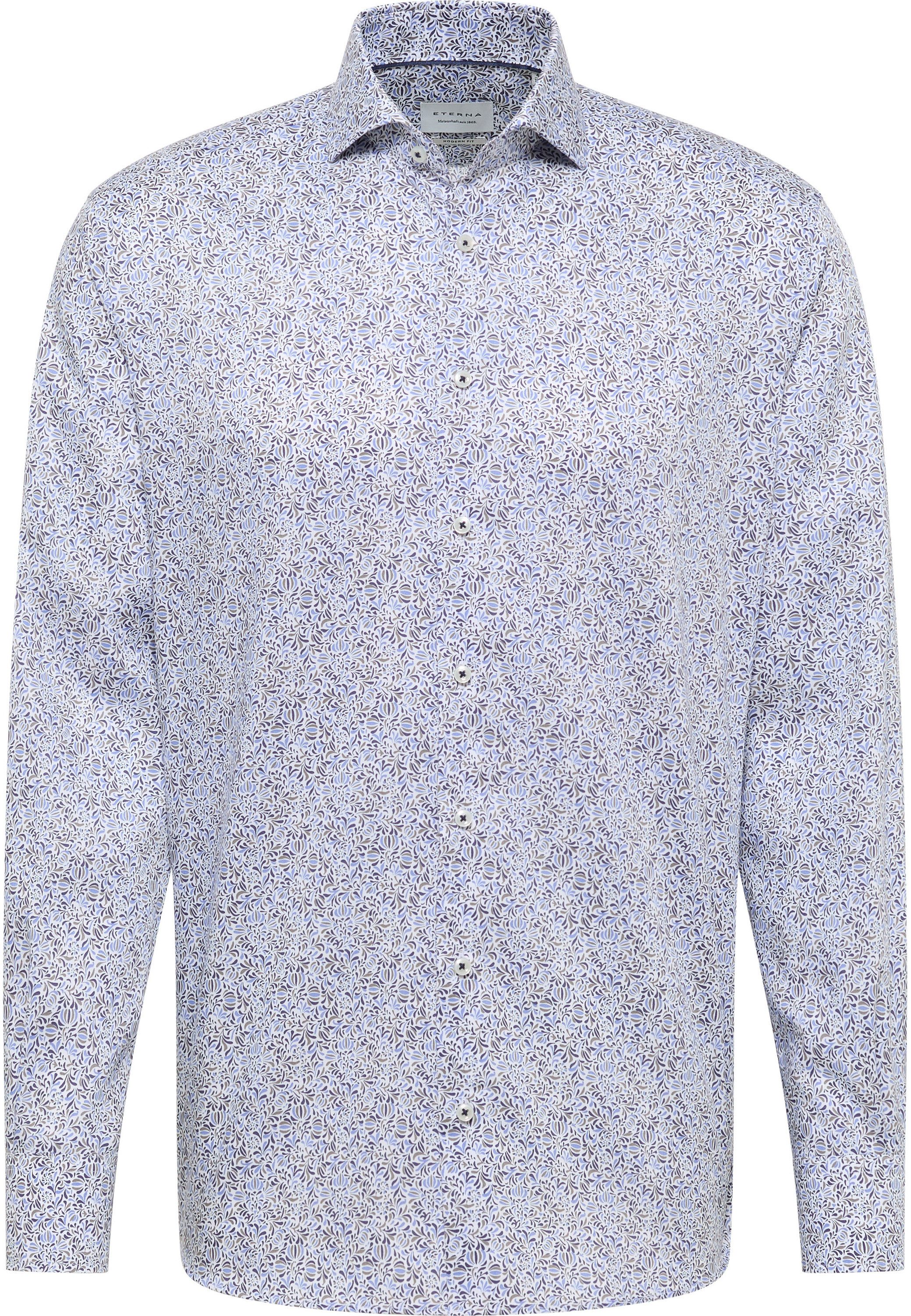 Eterna Overhemd met lange mouwen MODERN FIT NON IRON (strijkvrij)