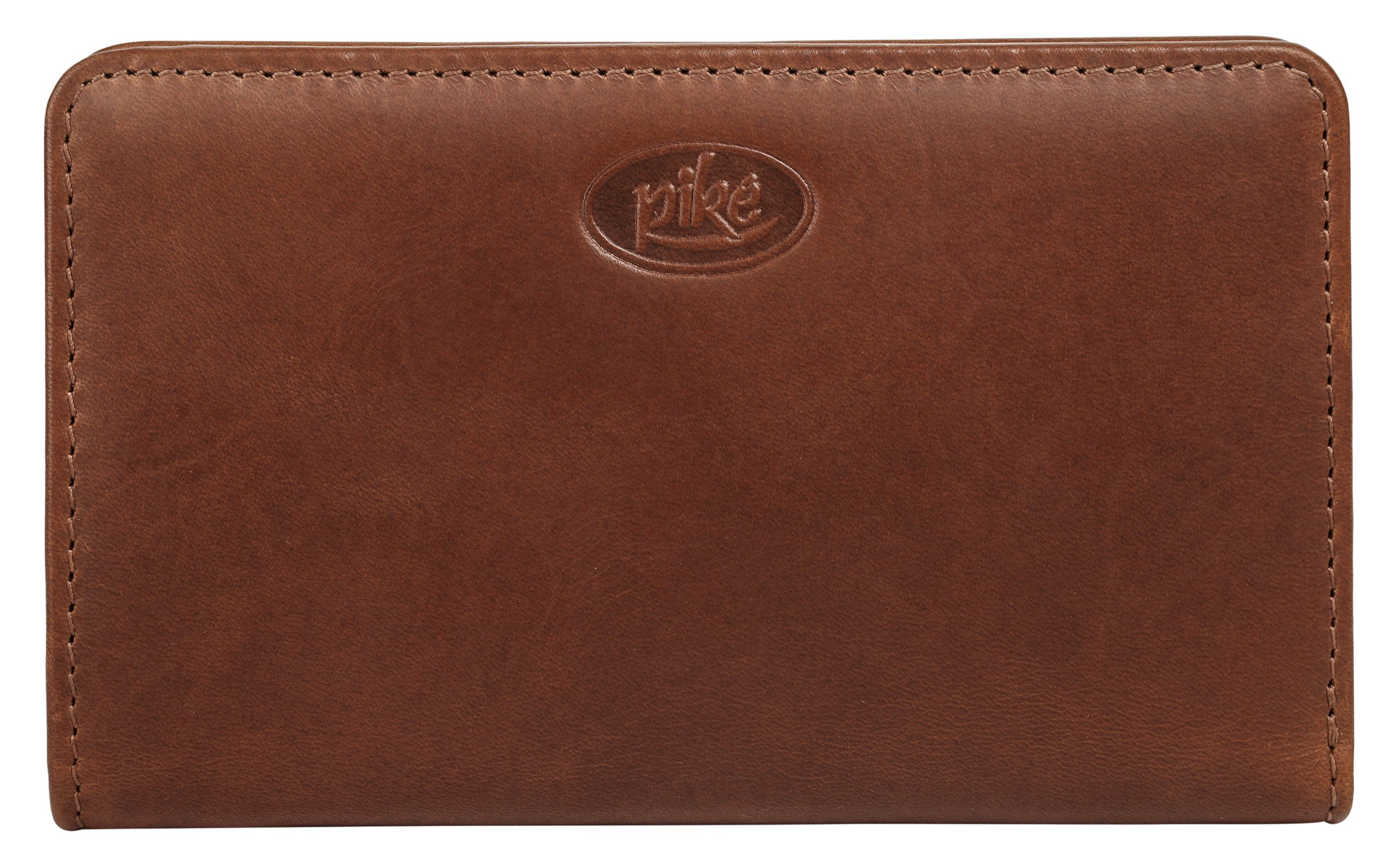 Piké Portemonnee echt leder unisex portemonnees bruin
