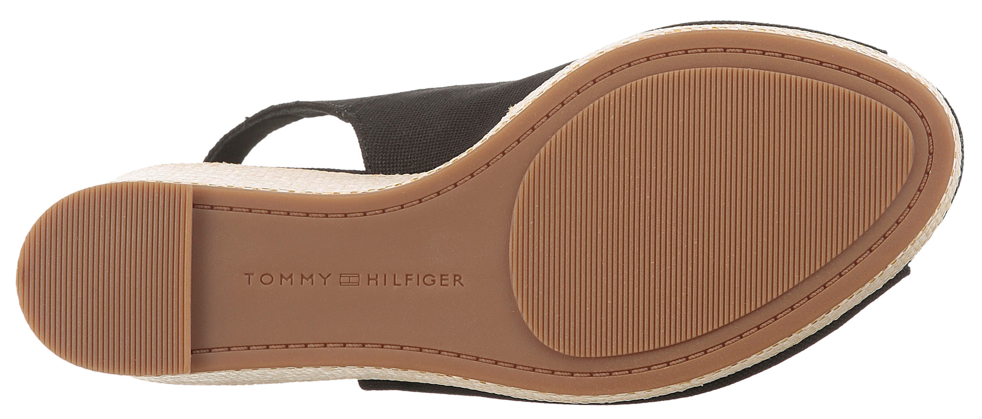 Tommy Hilfiger Highheel sandaaltjes FLAG HIGH WEDGE ESPAD SLINGBACK