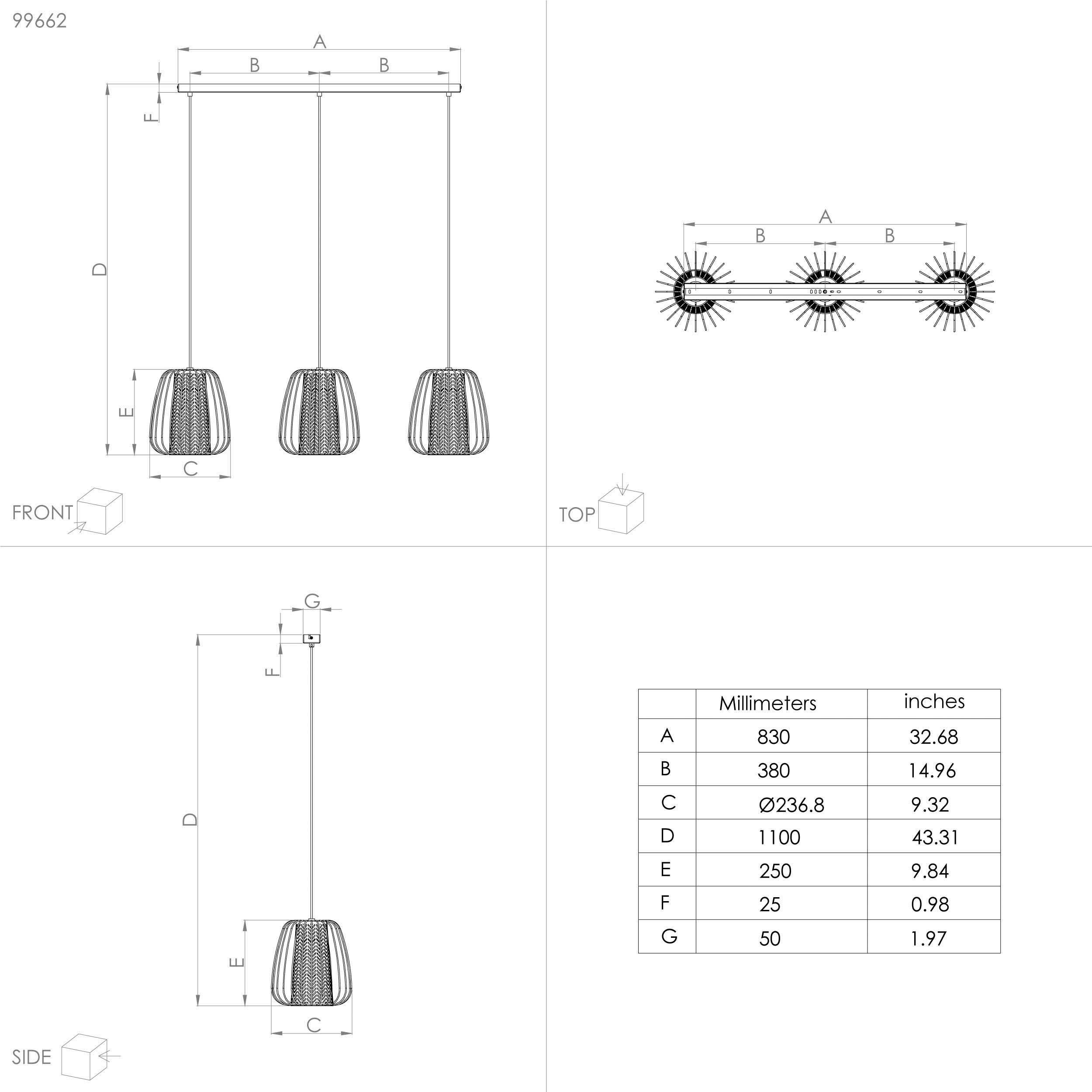 EGLO Hanglamp CURASAO Pendellampe, E27, IP20, Stahl und Textil, Hängelampe, Lampe Hanglamp in zwart van staal - excl. E27 - 40W (1 stuk)