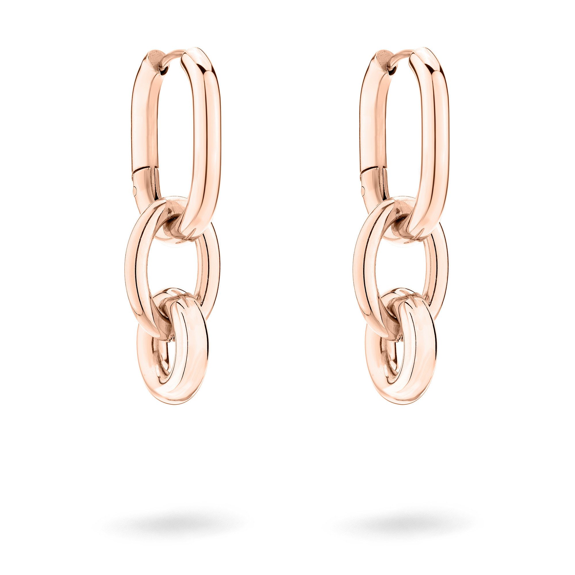 Liebeskind Berlin Paar creolen Sieraden cadeau roestvrijstalen oorbellen Modern Knot