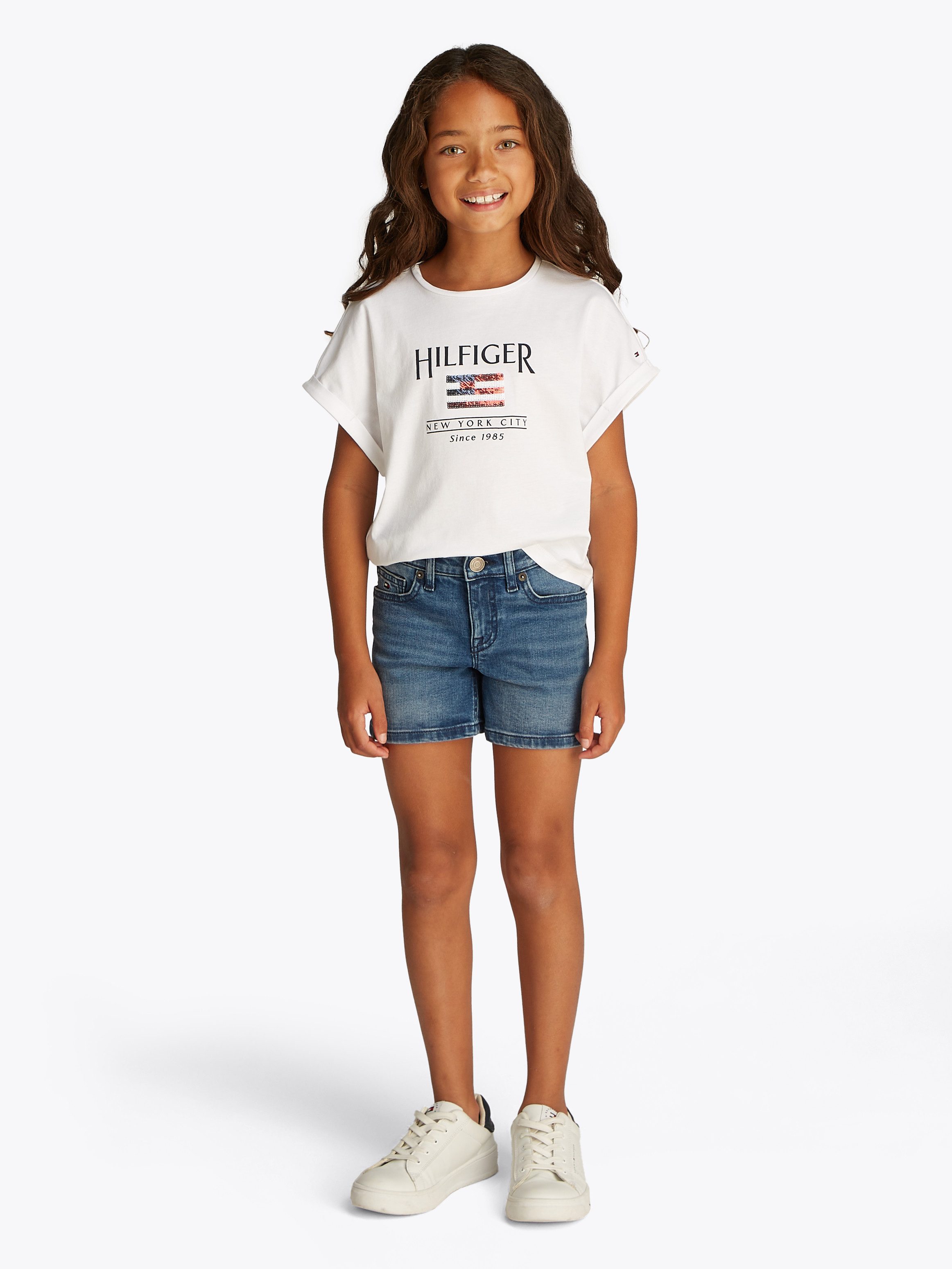 Tommy Hilfiger Short NORA SHORT in blauwe wassing