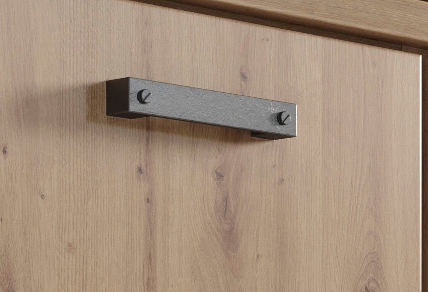 Home affaire Dressoir Mia Houtlook, eiken, 207 cm brede kast (1 stuk)