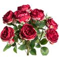 botanic-haus kunstbloem engelse rozenstruik rood