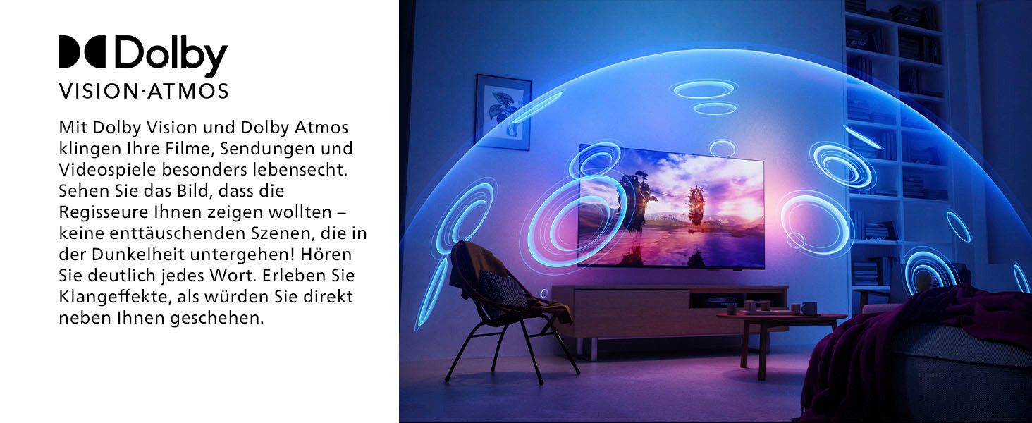 Philips Led-TV, 189 cm / 75", 4K Ultra HD, Smart TV
