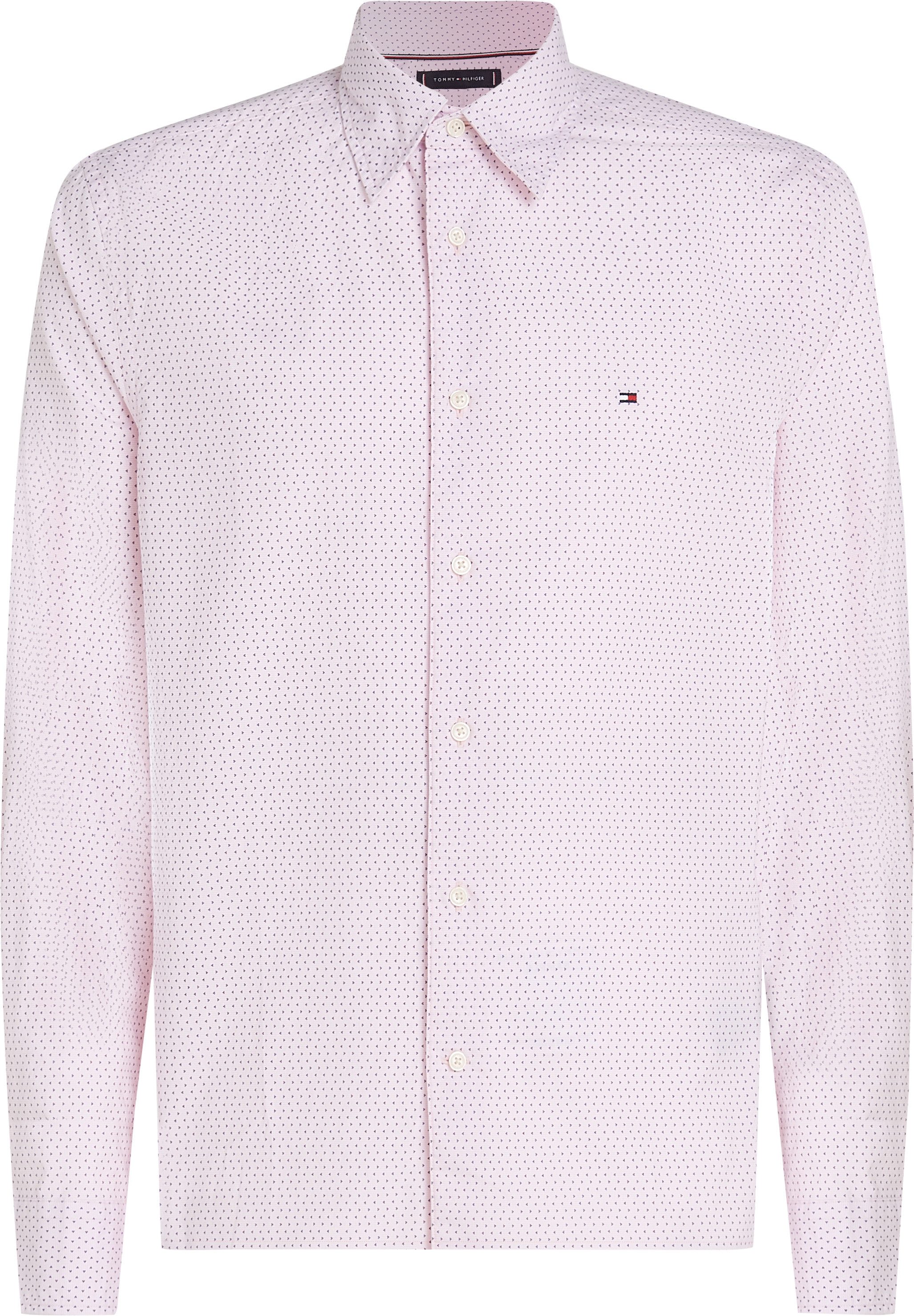 Tommy Hilfiger Overhemd met lange mouwen FLEX POPLIN MINI PRINT RF SHIRT
