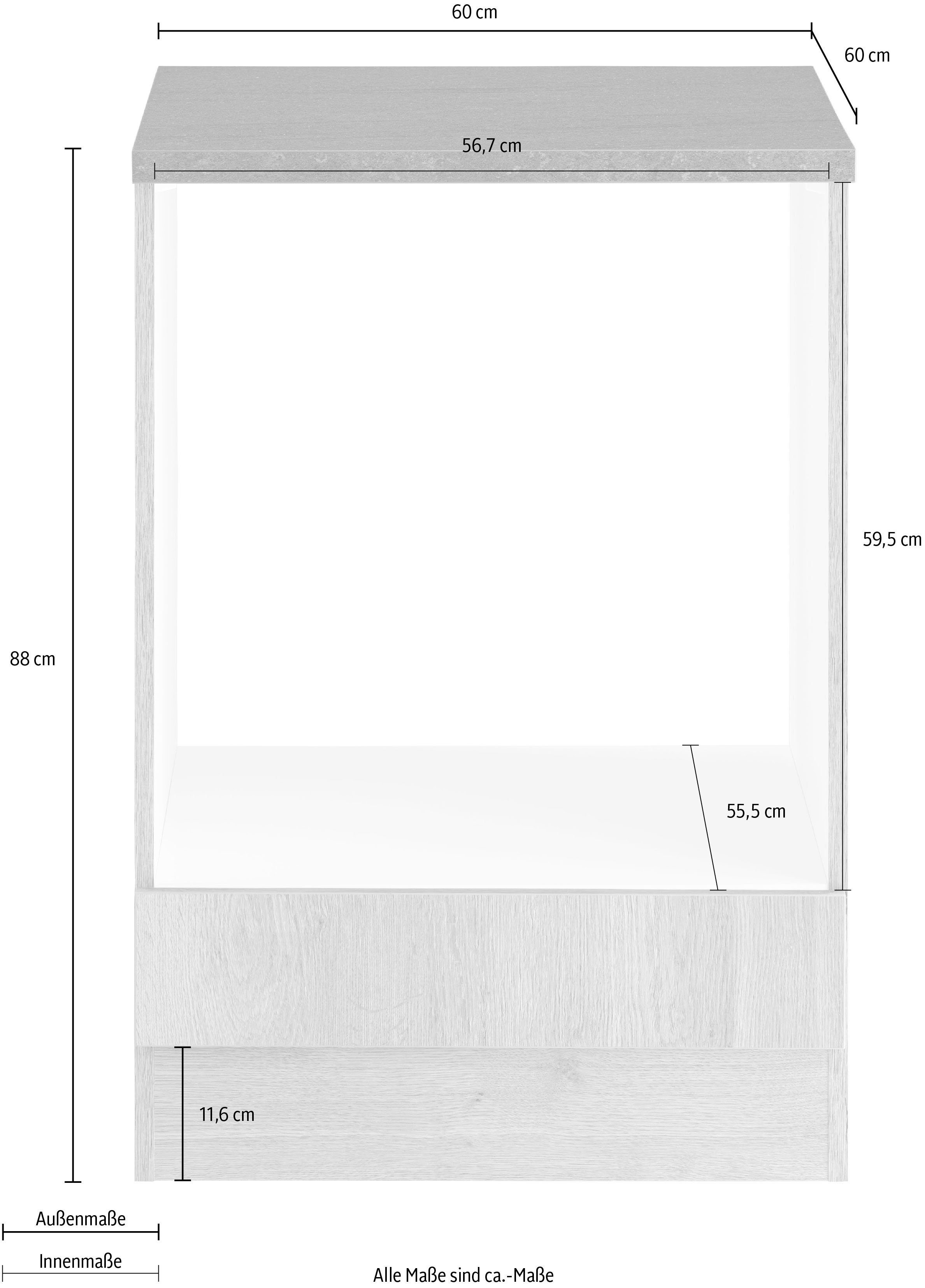 OPTIFIT Ombouwkast voor oven Roth Breedte 60 cm