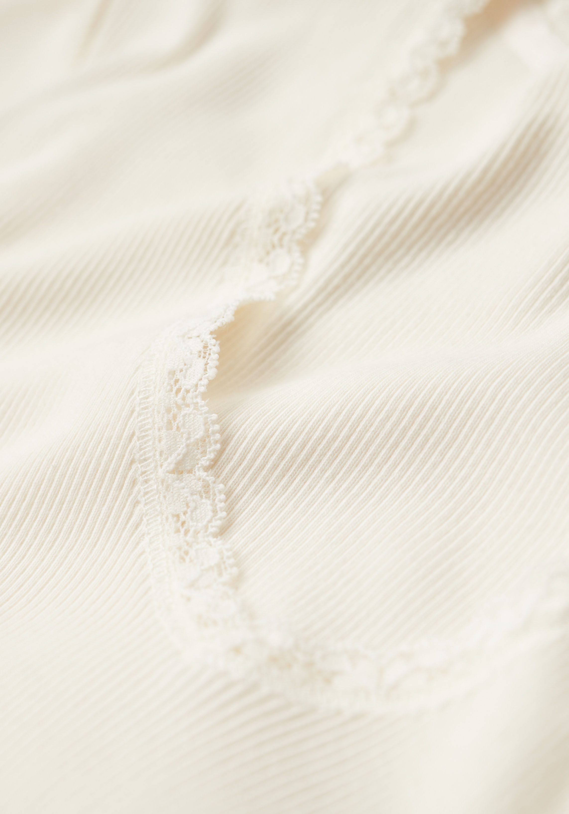 Superdry T-shirt ESSENTIAL LACE TRIM V TEE