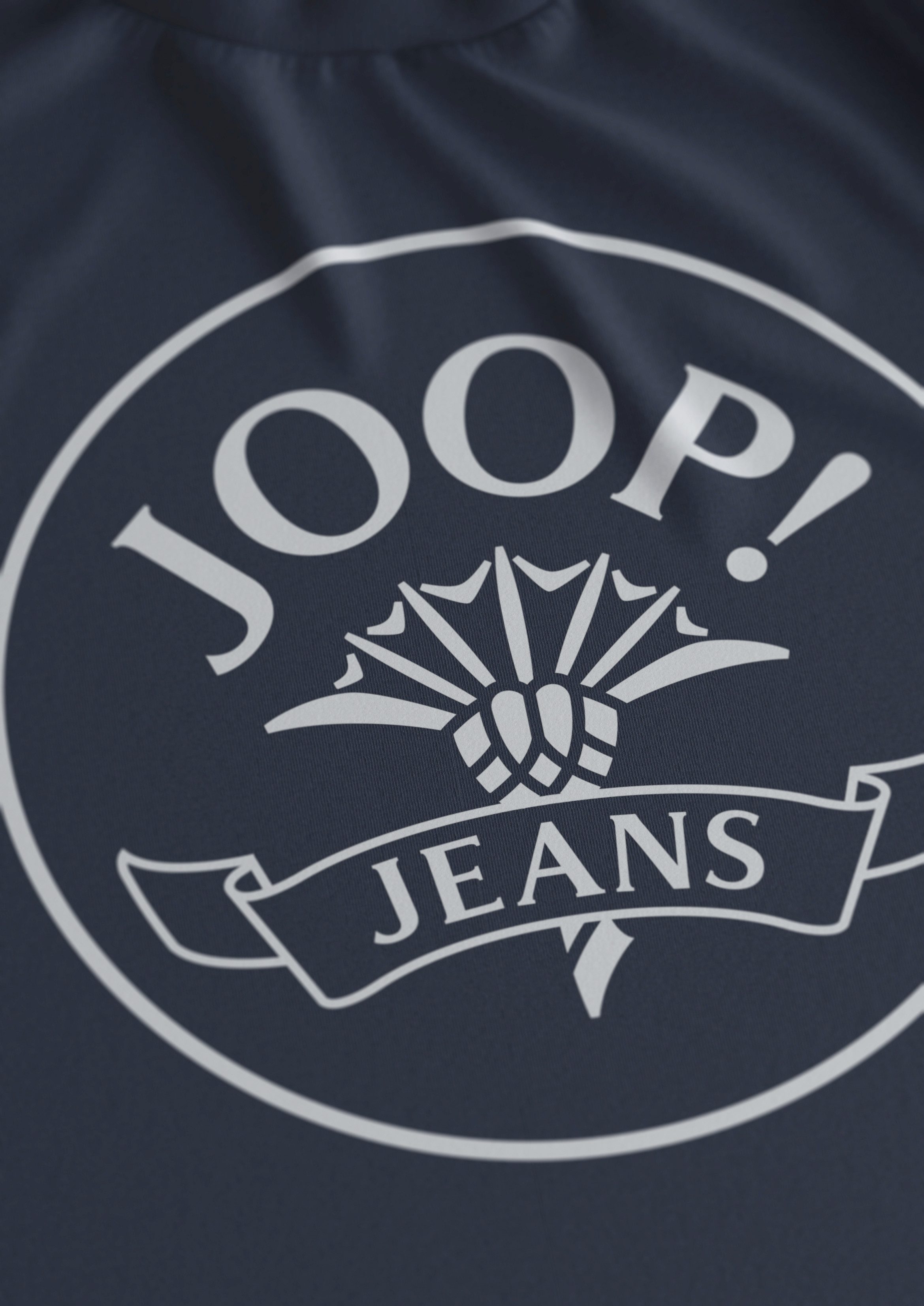 Joop Jeans Shirt met korte mouwen Aleko Met logo-print in contrasterende kleur