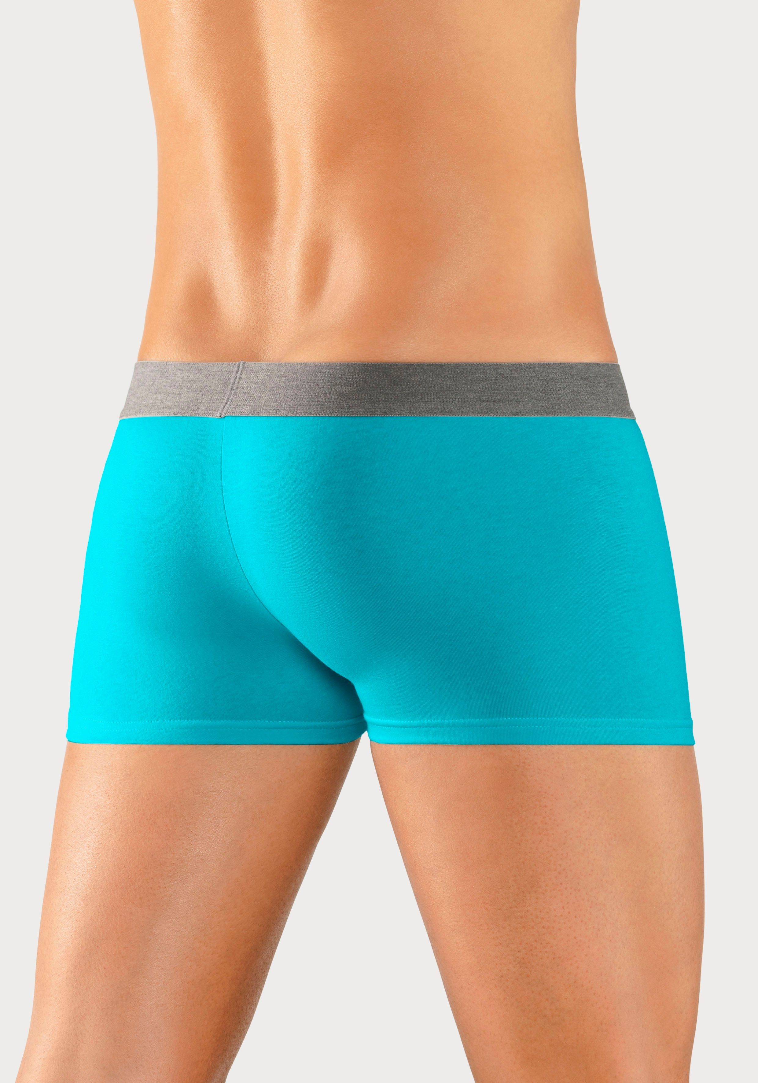 s.Oliver RED LABEL Beachwear Hipster strak zittende boxershorts voor heren van katoenmix (set, 4 stuks)