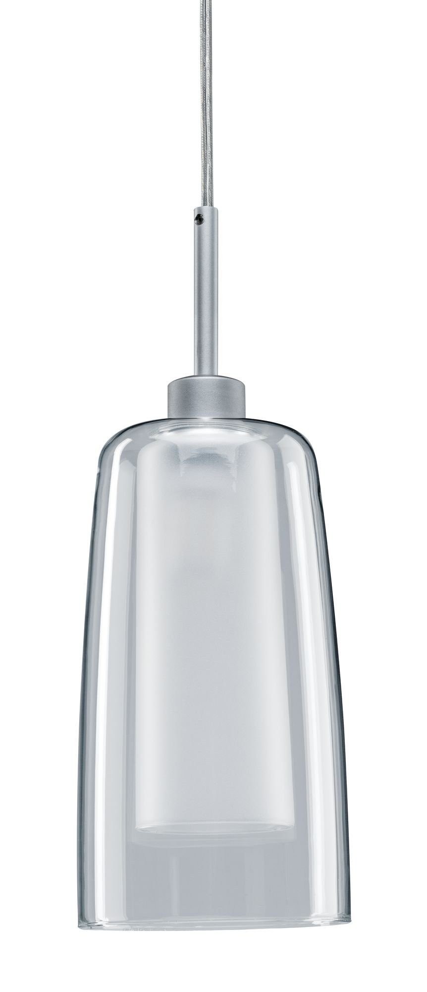 Paulmann Railsysteem-lampen URail Hanglamp Arido II GU10 560lm 5W 2700K 230V Chroom mat, Helder, Satin (1-delig)