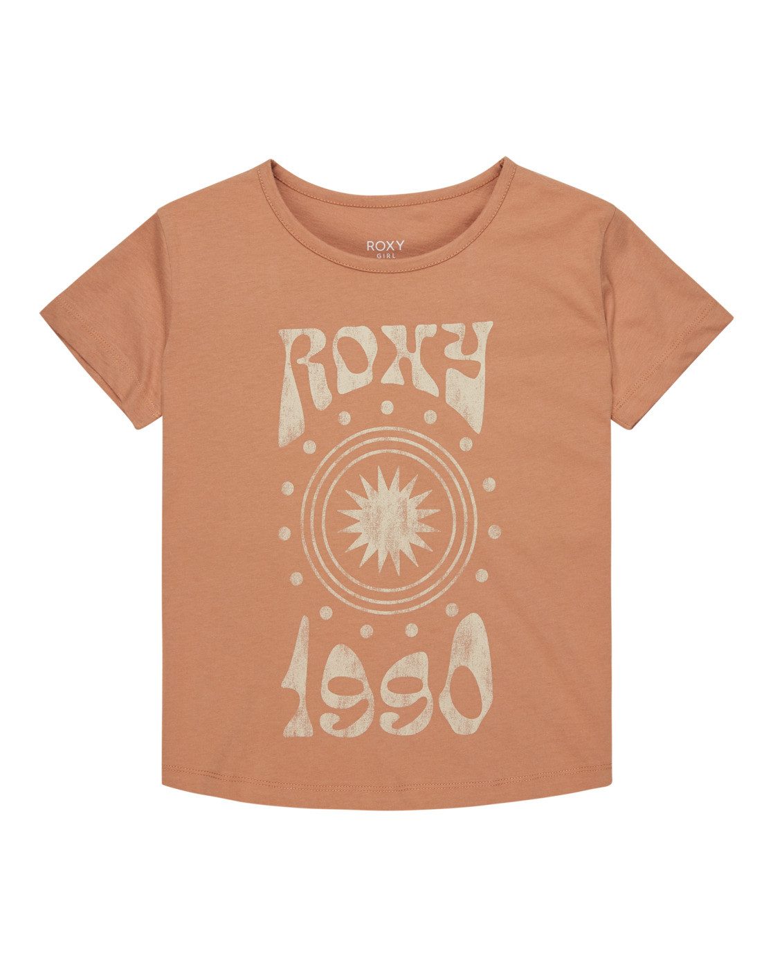 Roxy Shirttop Day And Night Vintage meisjes tops maat 4(101-108cm) bruin