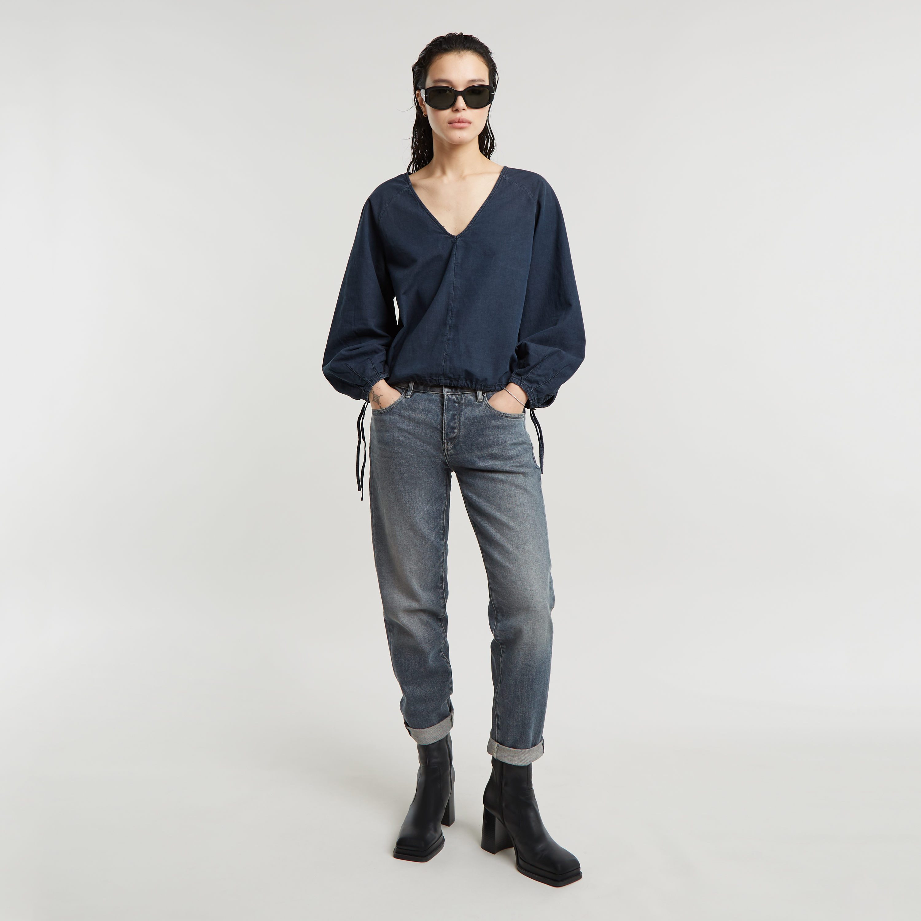G-Star RAW Boyfriendjeans Kate Katoen-stretch denim kwaliteit voor meer draagcomfort