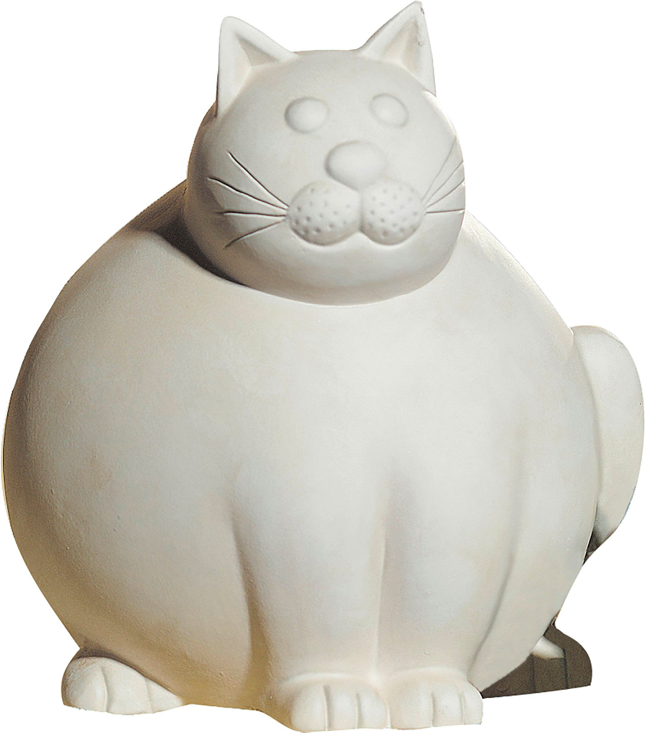GILDE Decoratief figuur Kat Molli, crèmewit Decoratief object, dierfiguur, hoogte 30 cm, van keramiek, woonkamer (1 stuk)