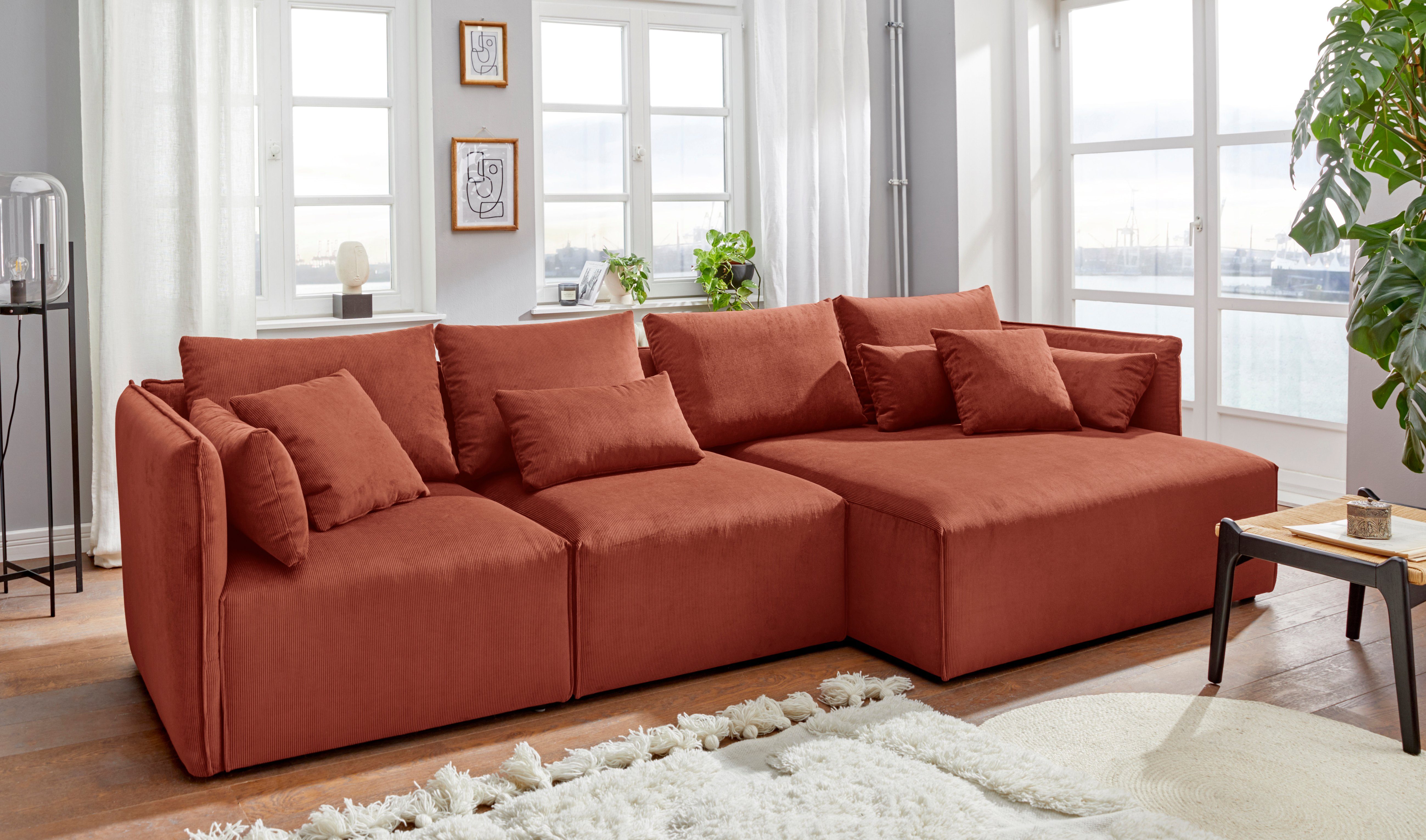 andas Ottomane Nöre korte lounge-module - zelf samenstellen, breedte 138 cm, diepte 128 cm