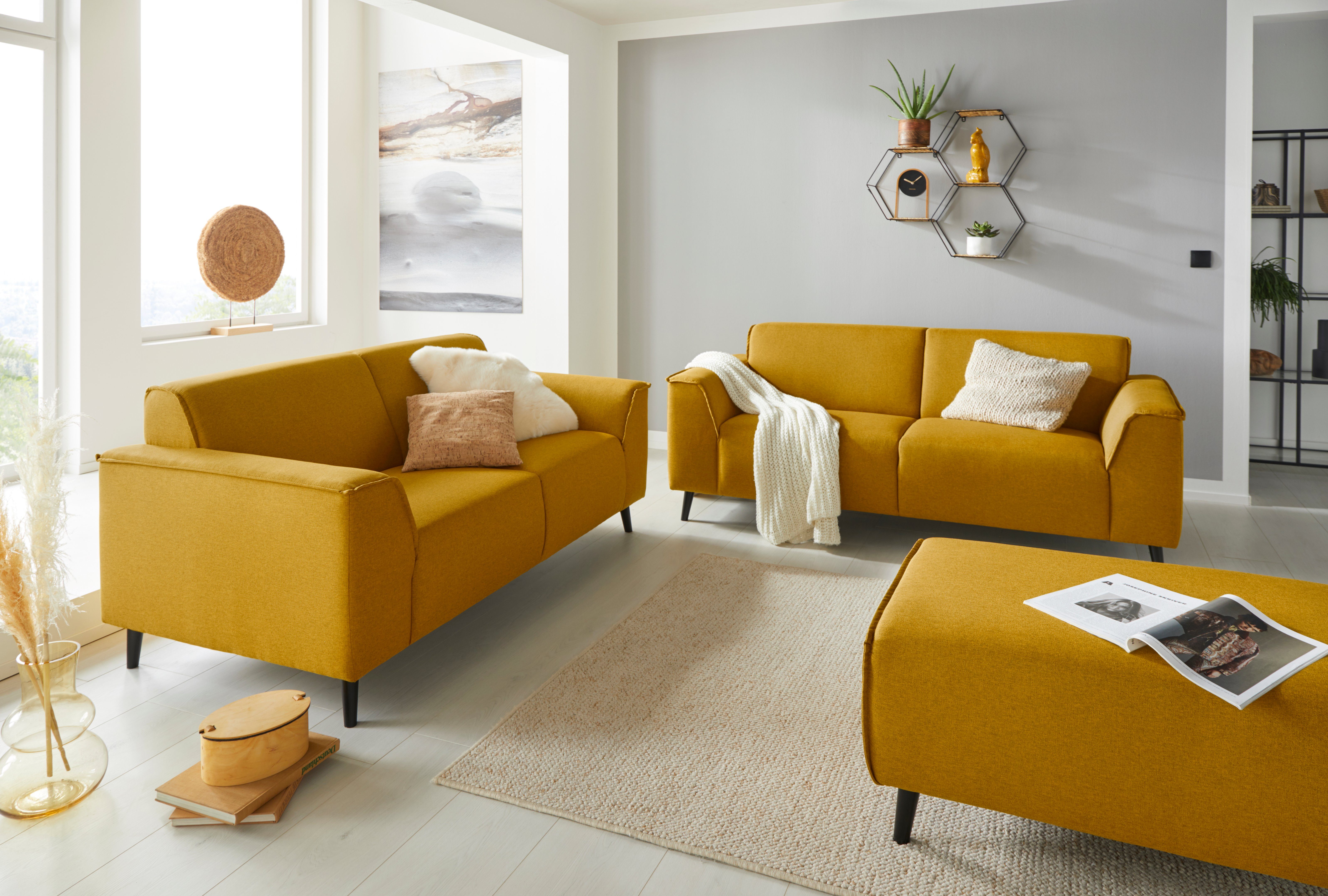 DOMO collection 2,5-zitsbank Amora geweldige afwerkingsdetails, comfortabel,