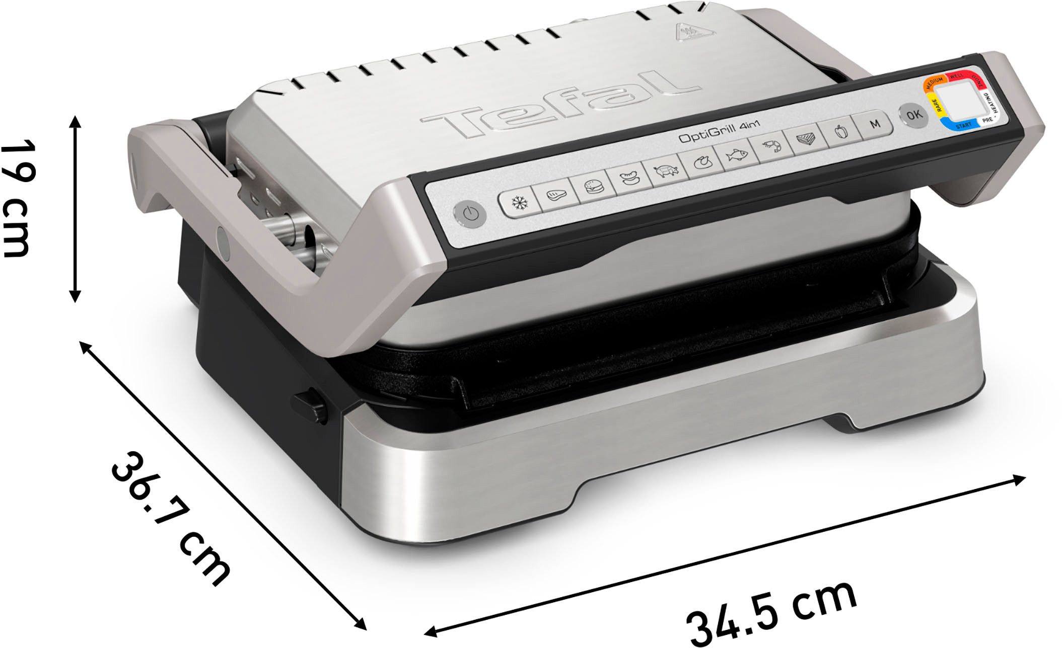 Tefal Contactgrill GC774D TK OptiGrill 4in1 Grillen/BBQ/Oven/complete maaltijd