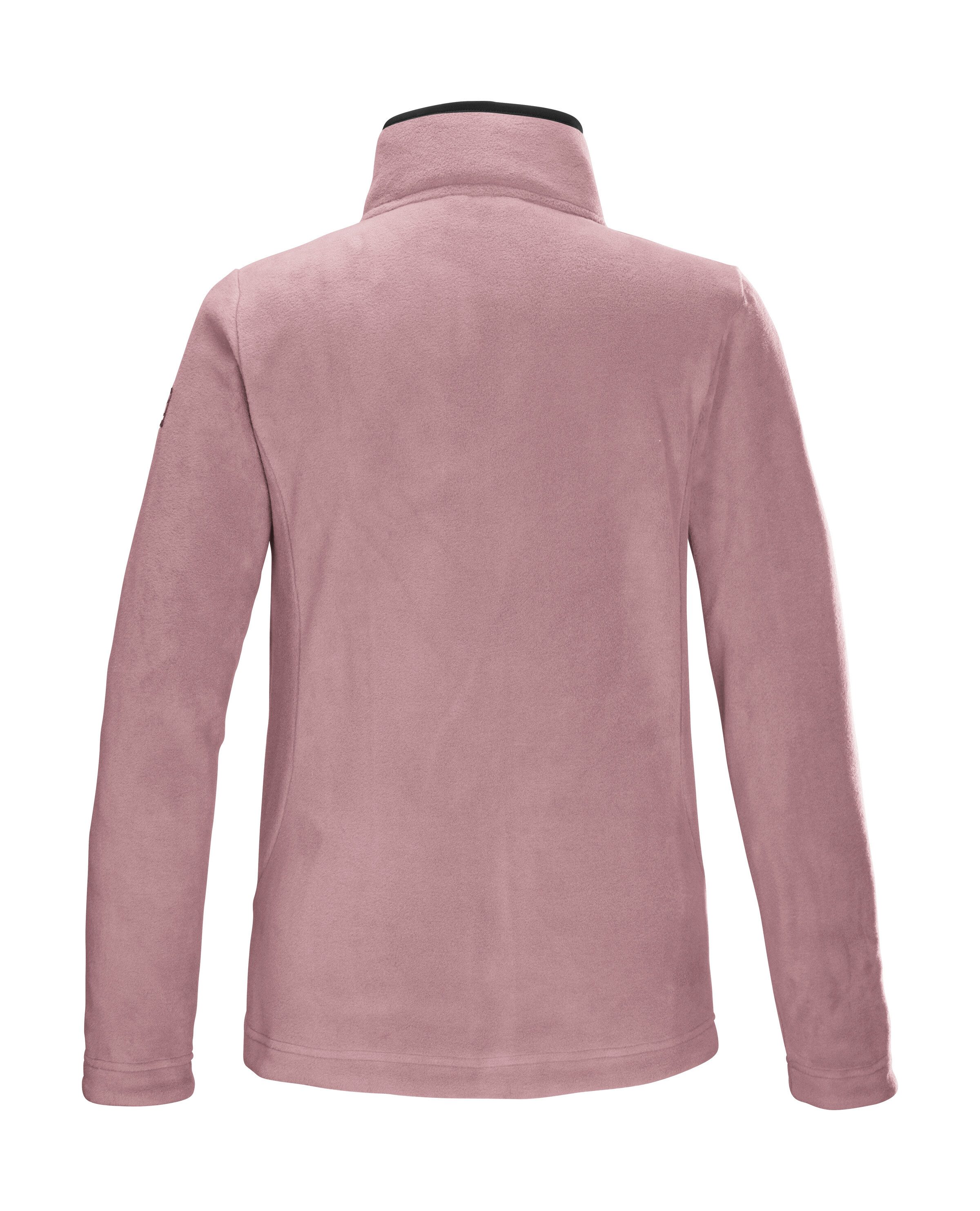 Killtec Fleecejack KOW 3 WMN FLC JCKT Fleecejas met stretch, kinbescherming en afsluitbare zakken