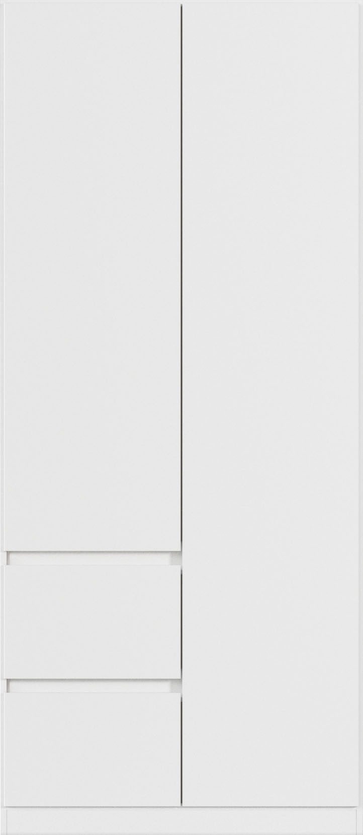rauch Draaideurkast Kledingkast kast garderobe garderobekast MAINZ greeploze front, buitendeuren met push-to-open functie made in germany